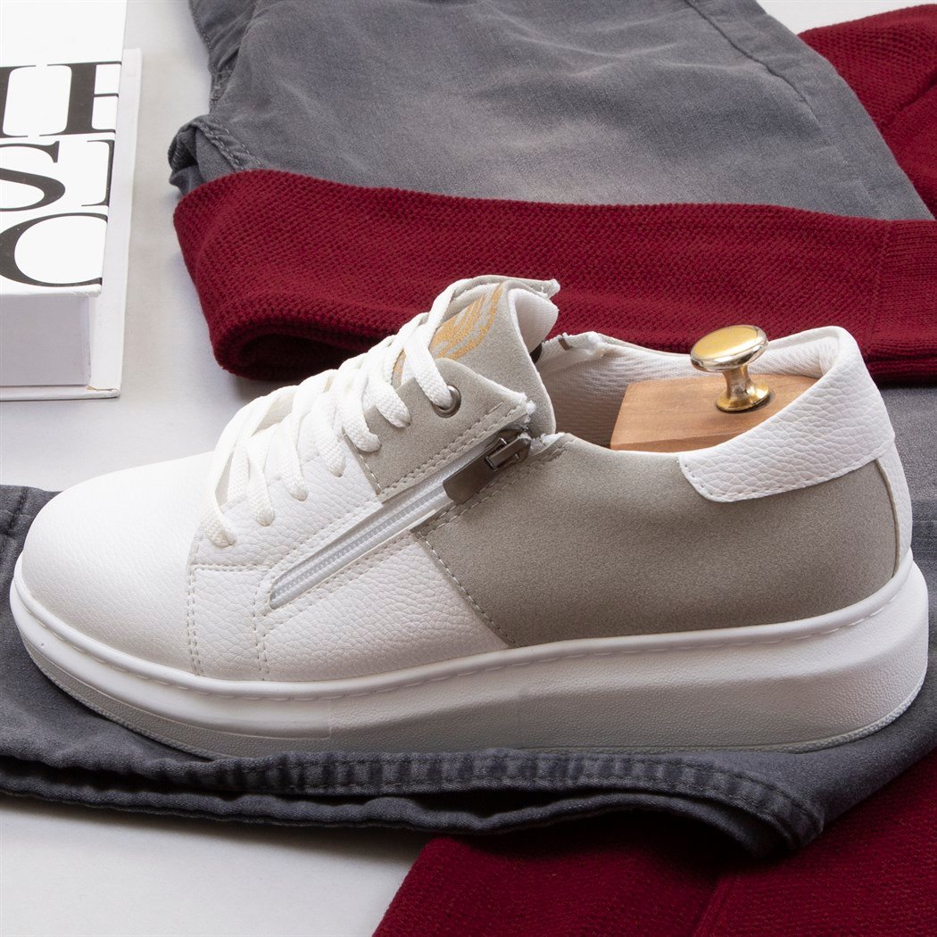 Kapşonlu Bordo Hırka Tişört Pantolon Ayakkabı Kombin