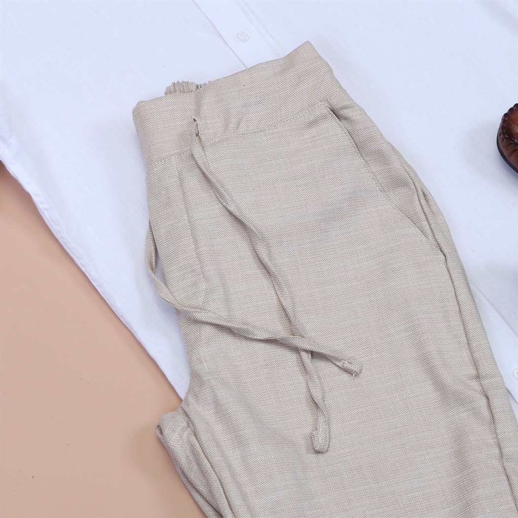 Keten Sort Gömlek Ayakkabı Kombini