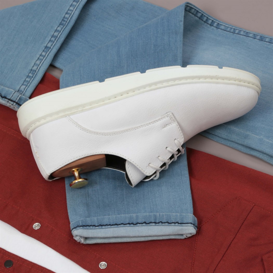 Kiramit Rengi Gömlek Pantolon Ayakkabı Kombini