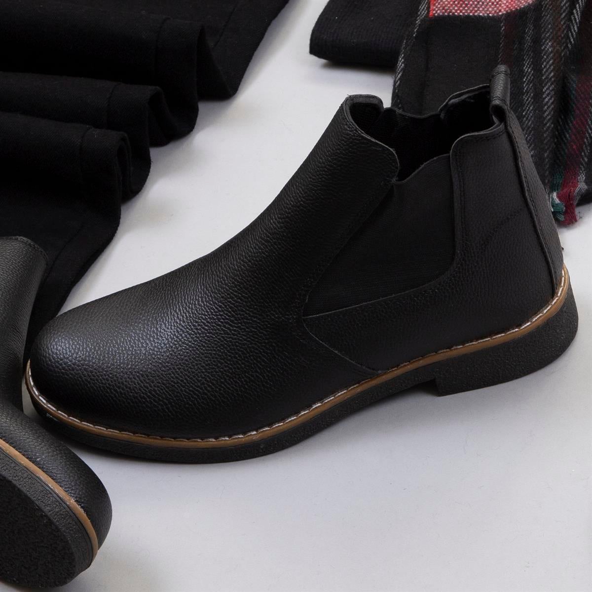 Kırçıllı Açık Pembe Blazer Ceket Kazak Pantolon Bot Kombin