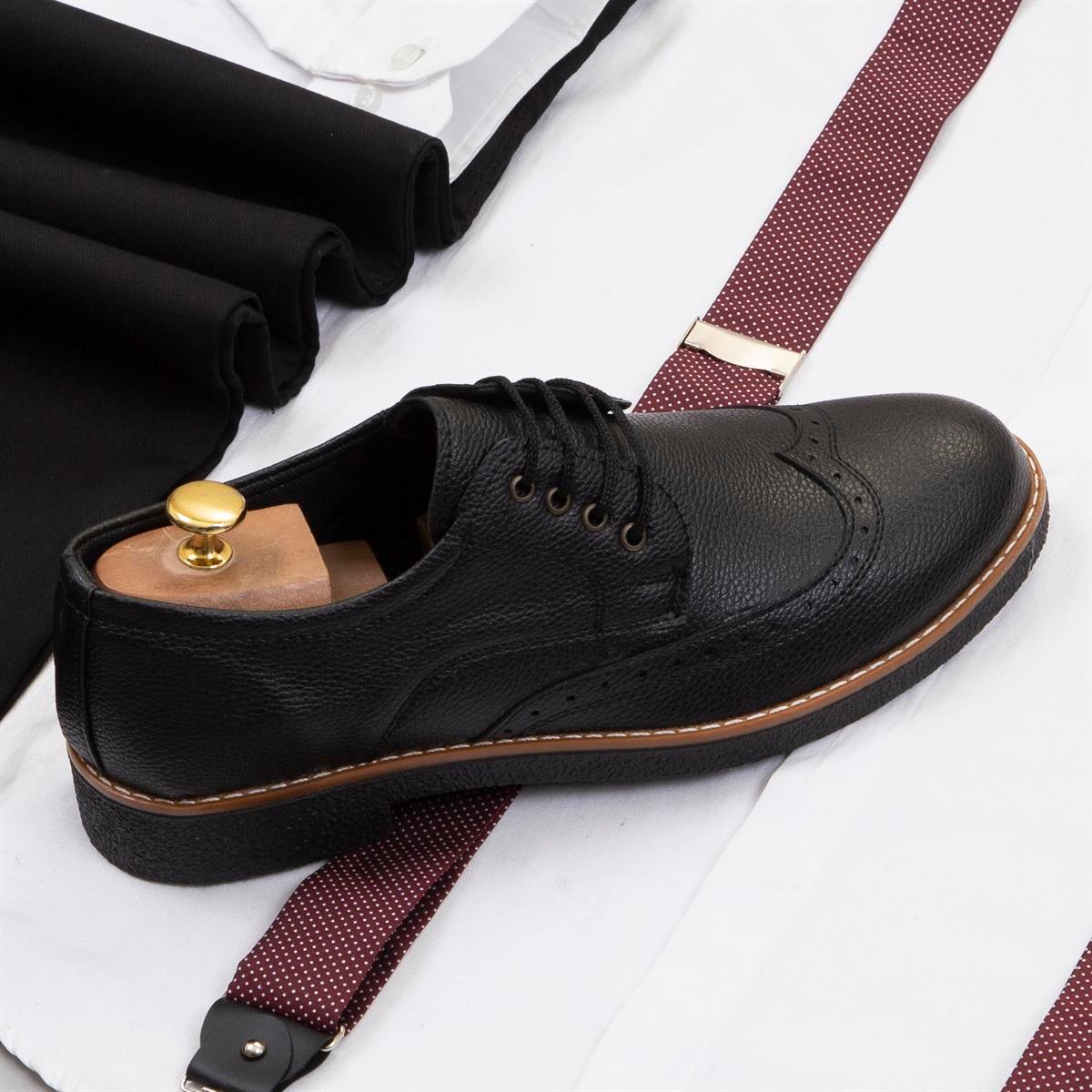 Kırçıllı Bordo Blazer Ceket Gömlek Pantolon Papyon Askı Ayakkabı Kombin