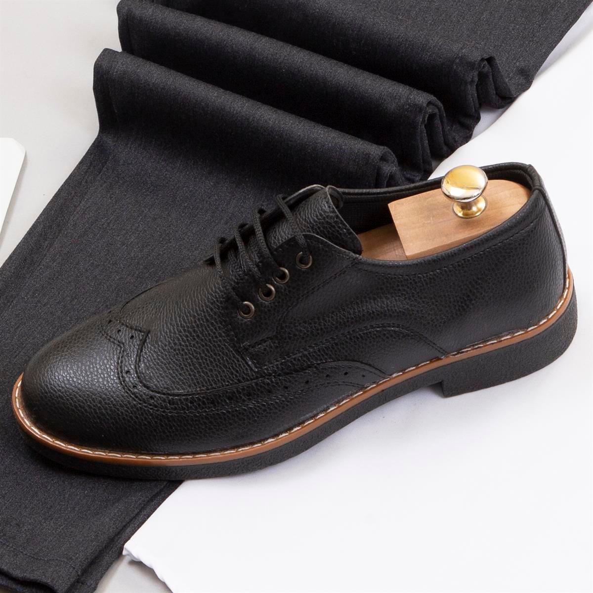 Kırçıllı Füme Blazer Ceket Gömlek Pantolon Ayakkabı Kombin