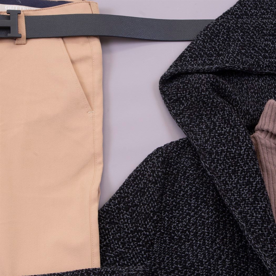 Kırçıllı Hırka Kazak Pantolon Bot Kombin