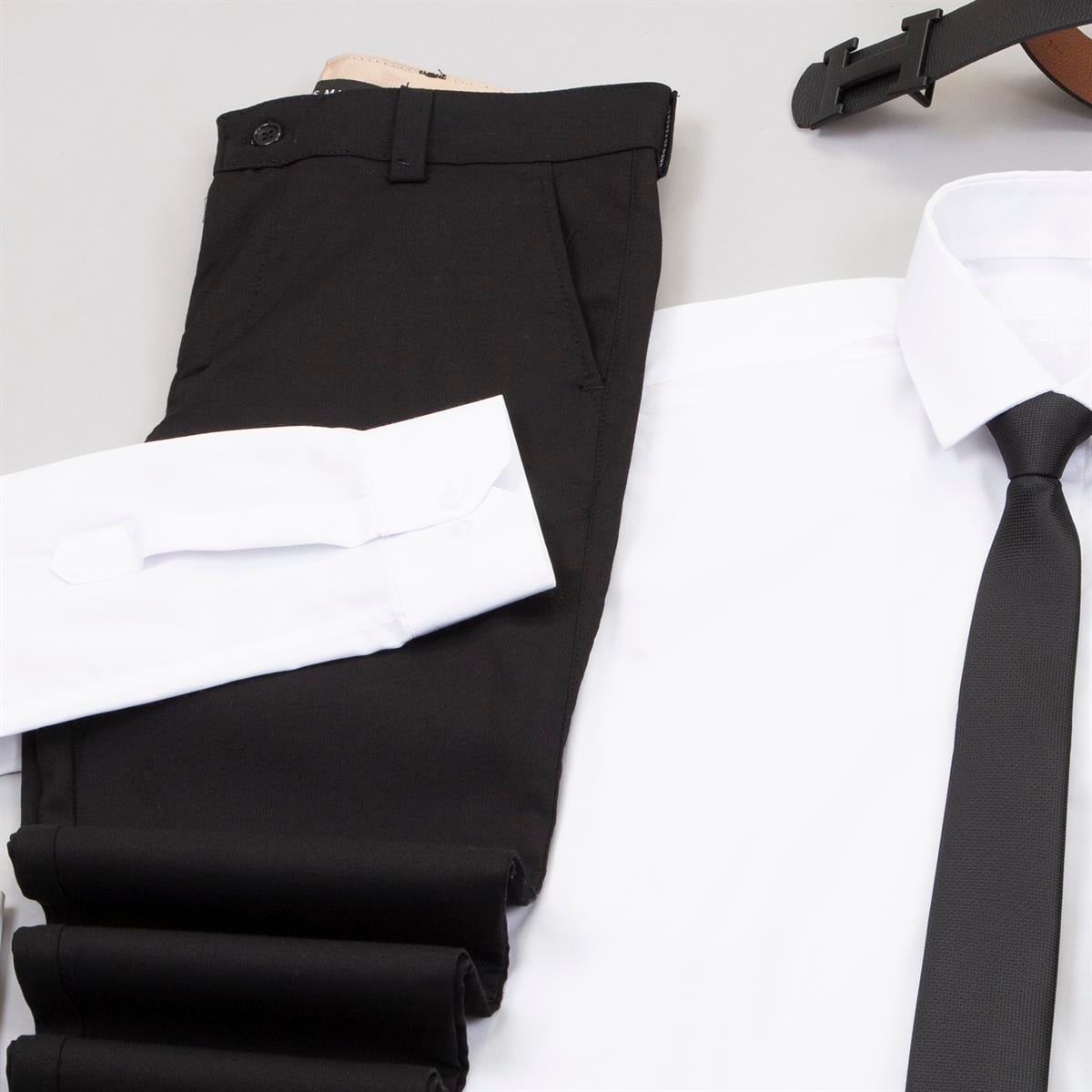 Kırçıllı Siyah Blazer Ceket Gömlek Pantolon Ayakkabı Kombin