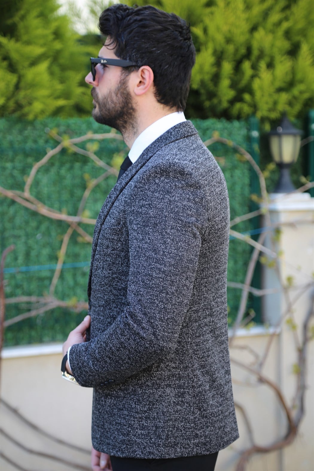 ERKEK  SIYAH DESENLI SIYAH DESENLI