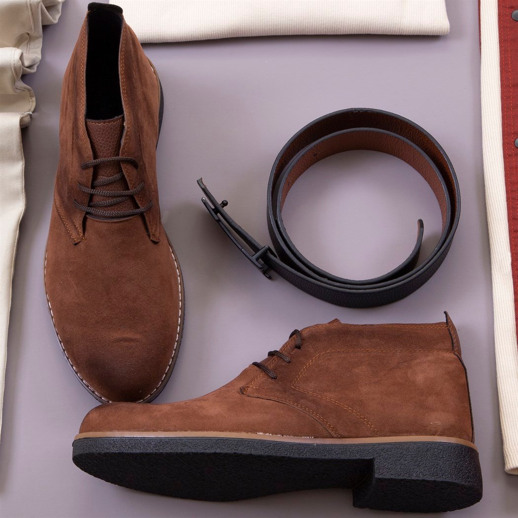 Kiremit Kot Gömlek Kazak Pantolon Bot Kombin