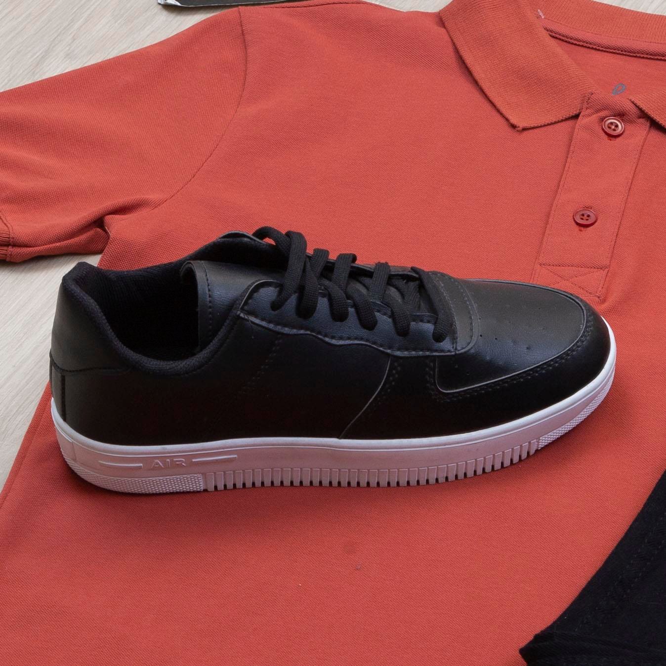 Kiremit Polo Yaka Tişört Pantolon Ayakkabı Kombin