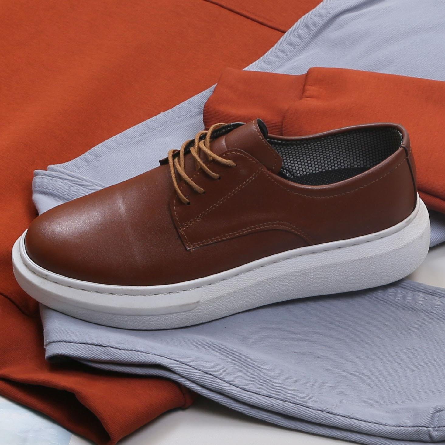 Kiremit Sweat Pantolon Ayakkabı Kombin