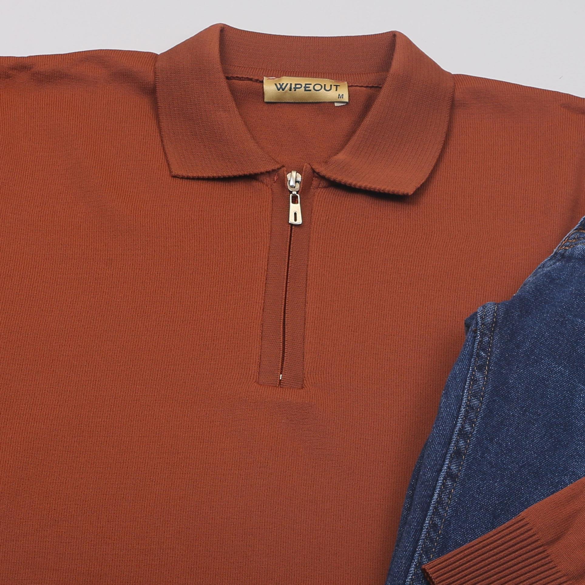 Kiremit Triko Polo Yaka Pantolon Ayakkabı Kombin