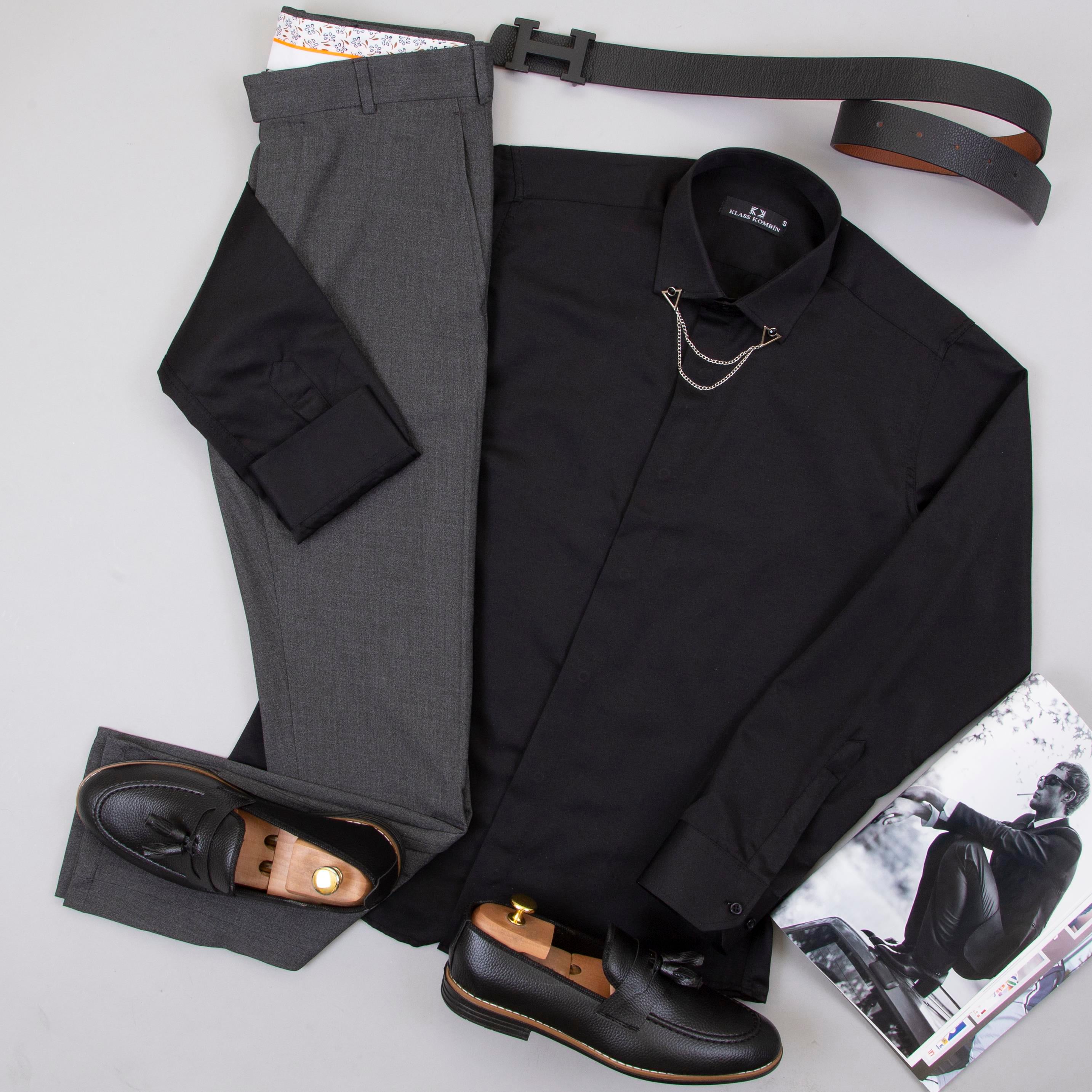 Klasik Siyah Kombin