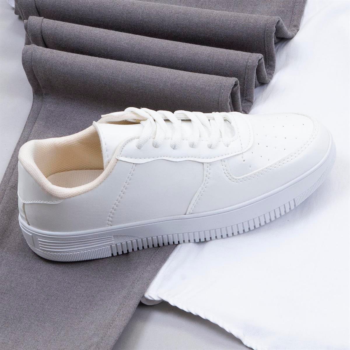 Koyu Gri Pantolon Beyaz Gömlek Ayakkabı Kombin