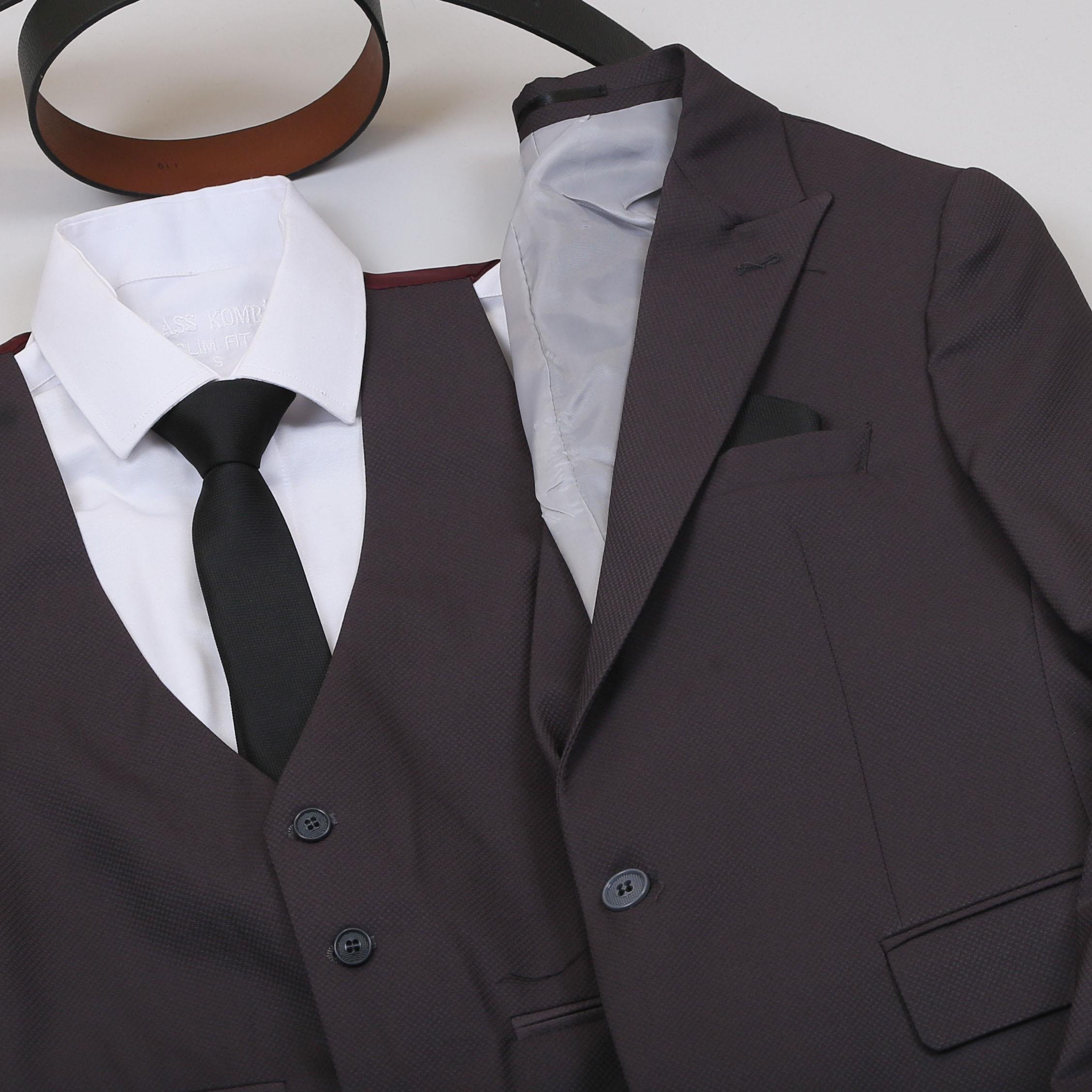 Koyu Gri Takım Elbise Kombini