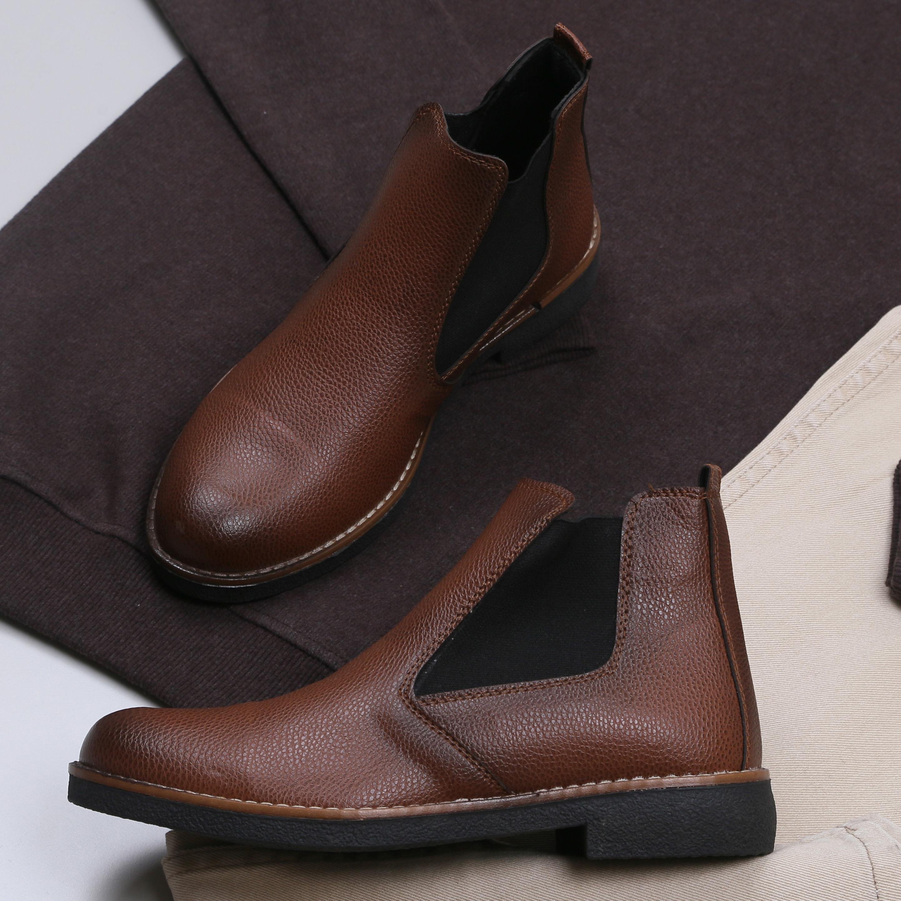 Koyu Kahve Kazak Kot Pantolon Bot Kombini