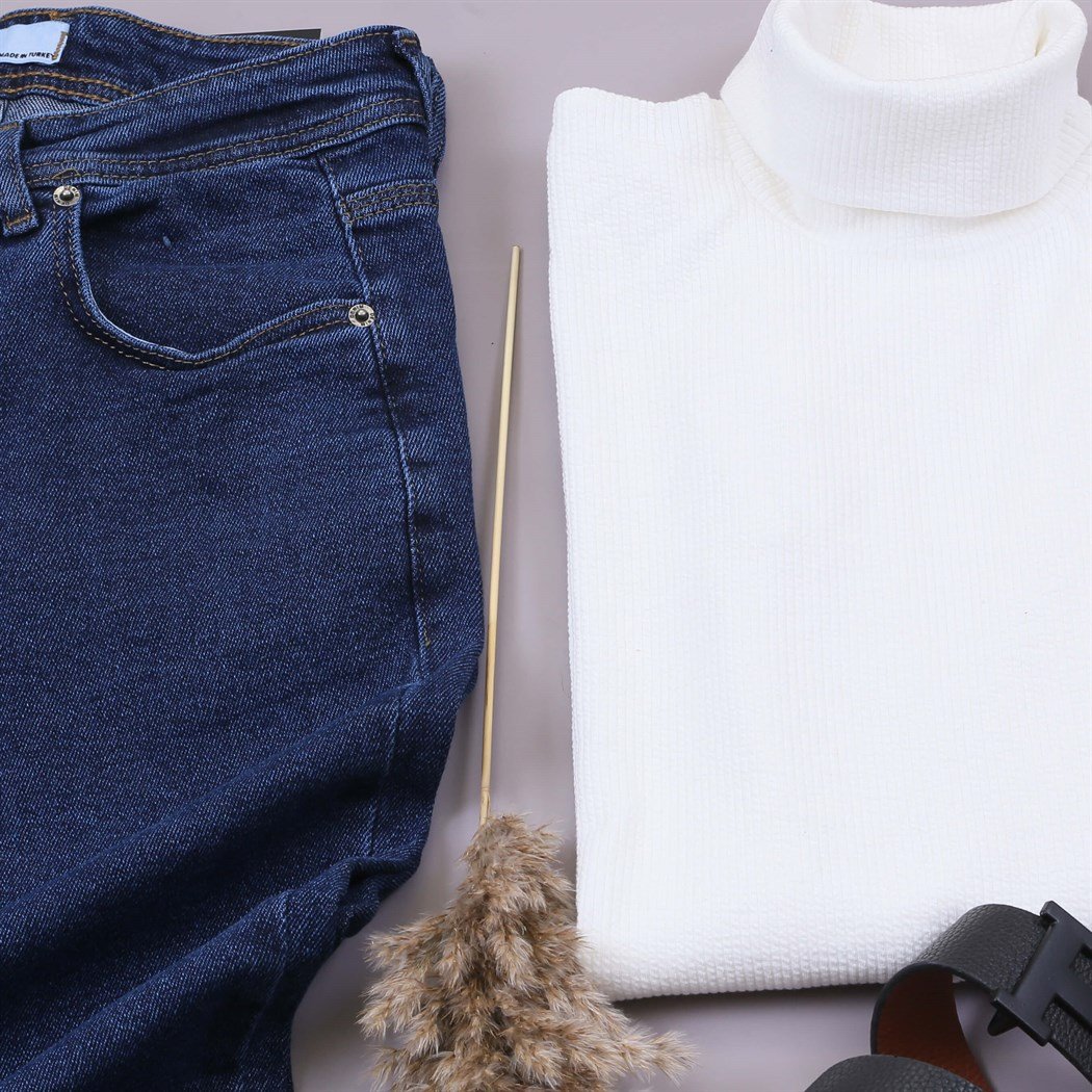 Koyu Mavi Kot Gömlek Tisört Pantolon Bot Ayakkabı