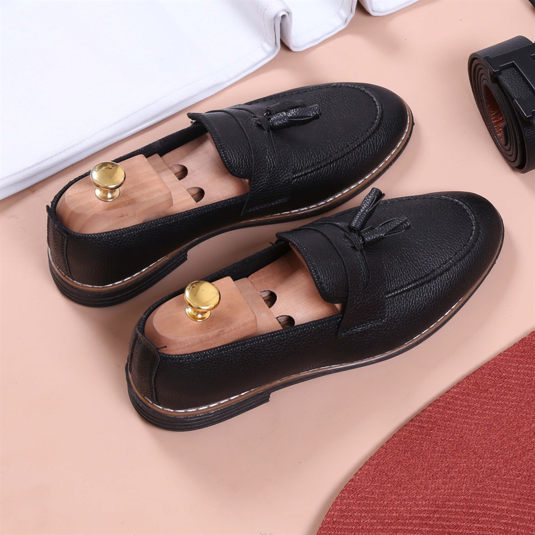 Kramit Renk Dik Yaka Takım Elbise