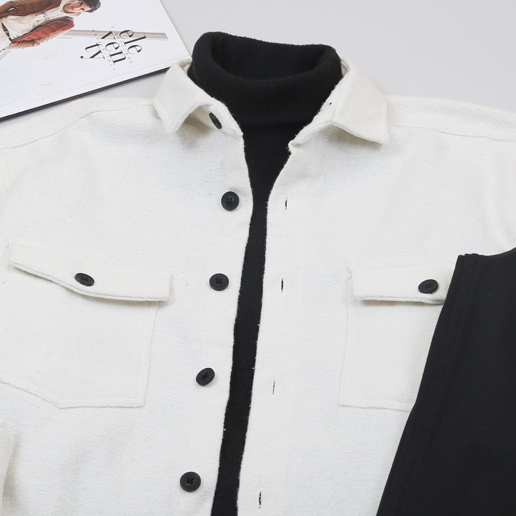 Krem Kaşe Gömlek Boğazlı Body Pantolon Bot Kombin