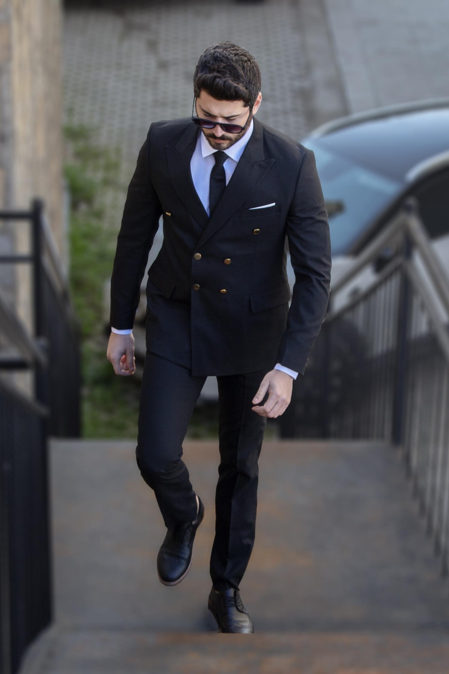 Kruvaze Ceket Pantolon 2'li Set