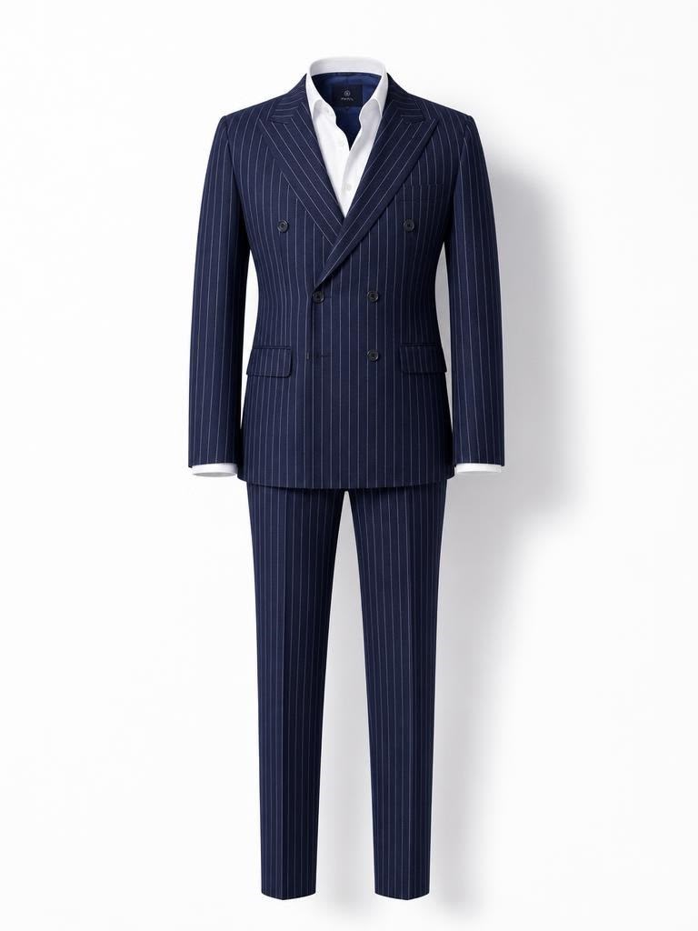 Kruvaze Ceket Pantolon 2'li Set