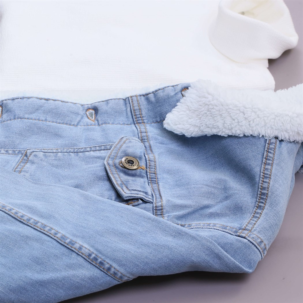 Kürklü Kot Ceket Kazak Pantolon Bot Kombin