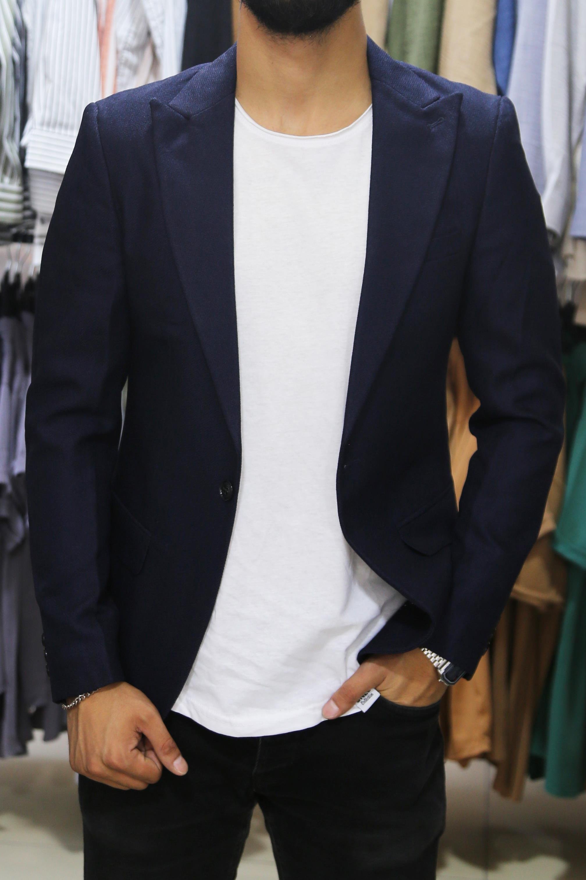 Lacivert Blazer Ceket