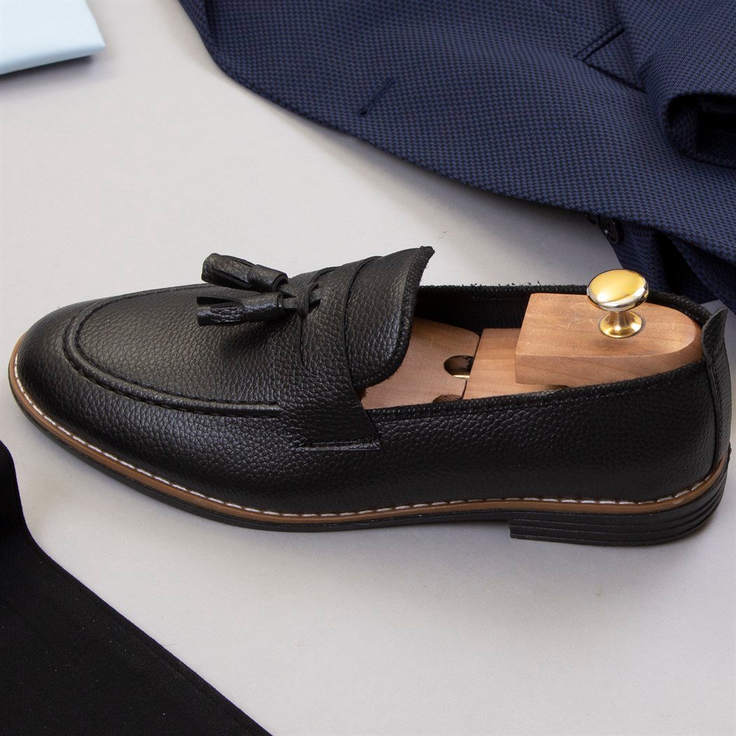 Lacivert Blazer Ceket Gömlek Pantolon Ayakkabı Kombin