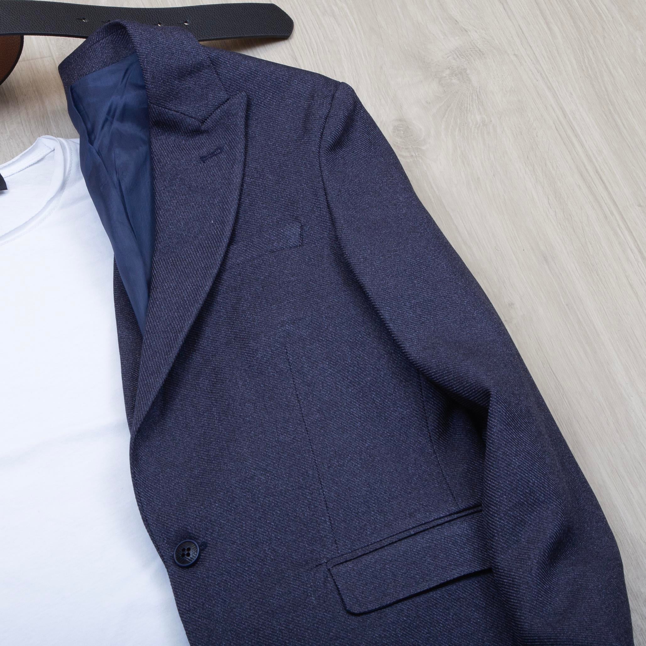 Lacivert Blazer Ceket Tişört Pantolon Ayakkabı Kombin