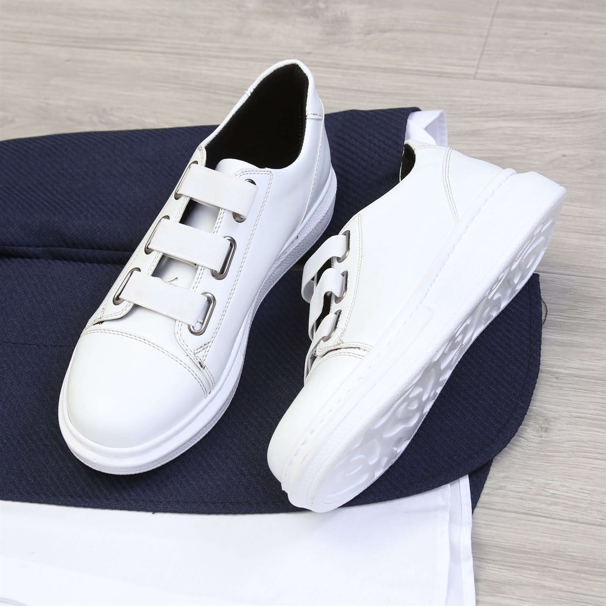 Lacivert Ceket Pantolon Gömlek Ayakkabı Kombini