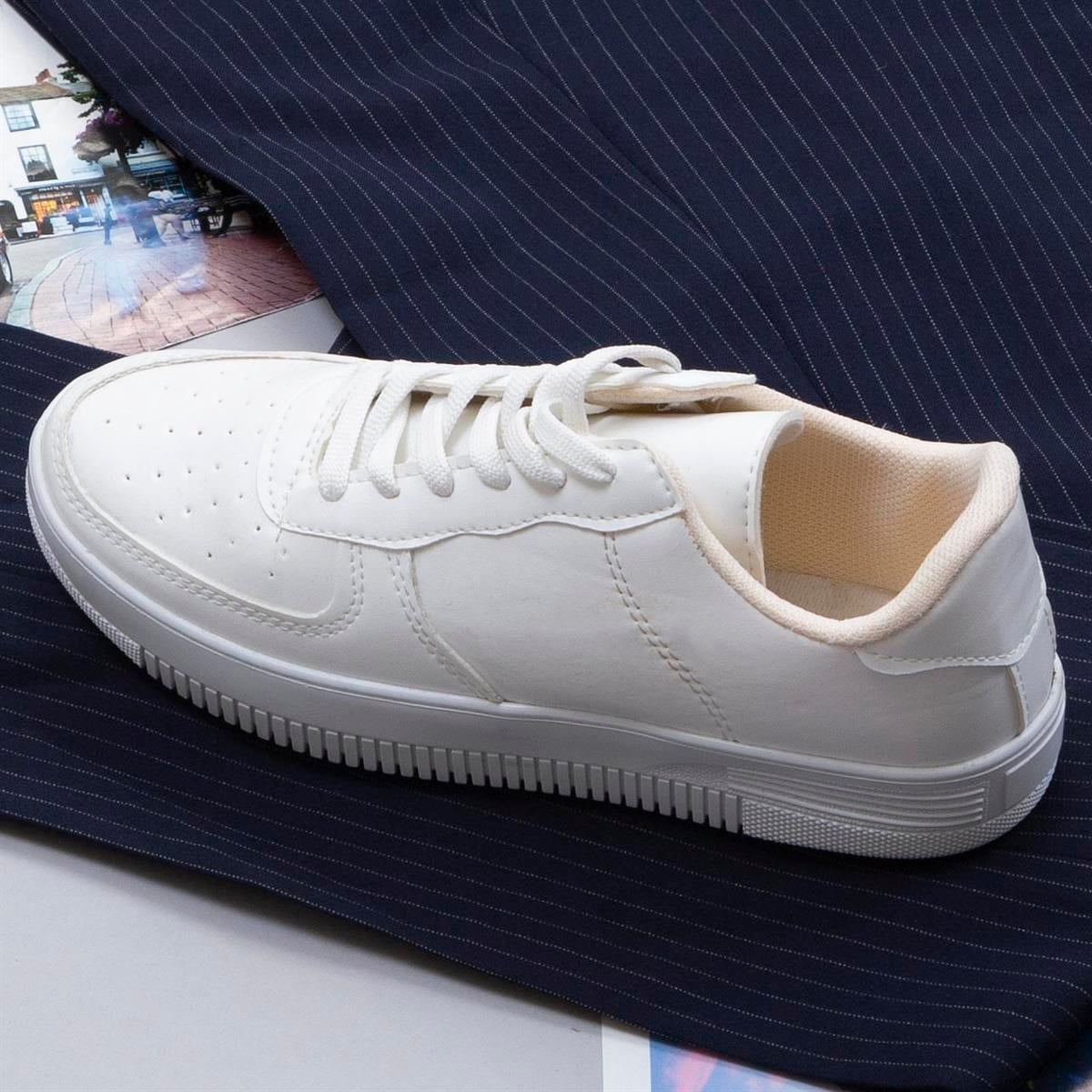 Lacivert Çizgili Kruvaze Takım Elbise Kombini