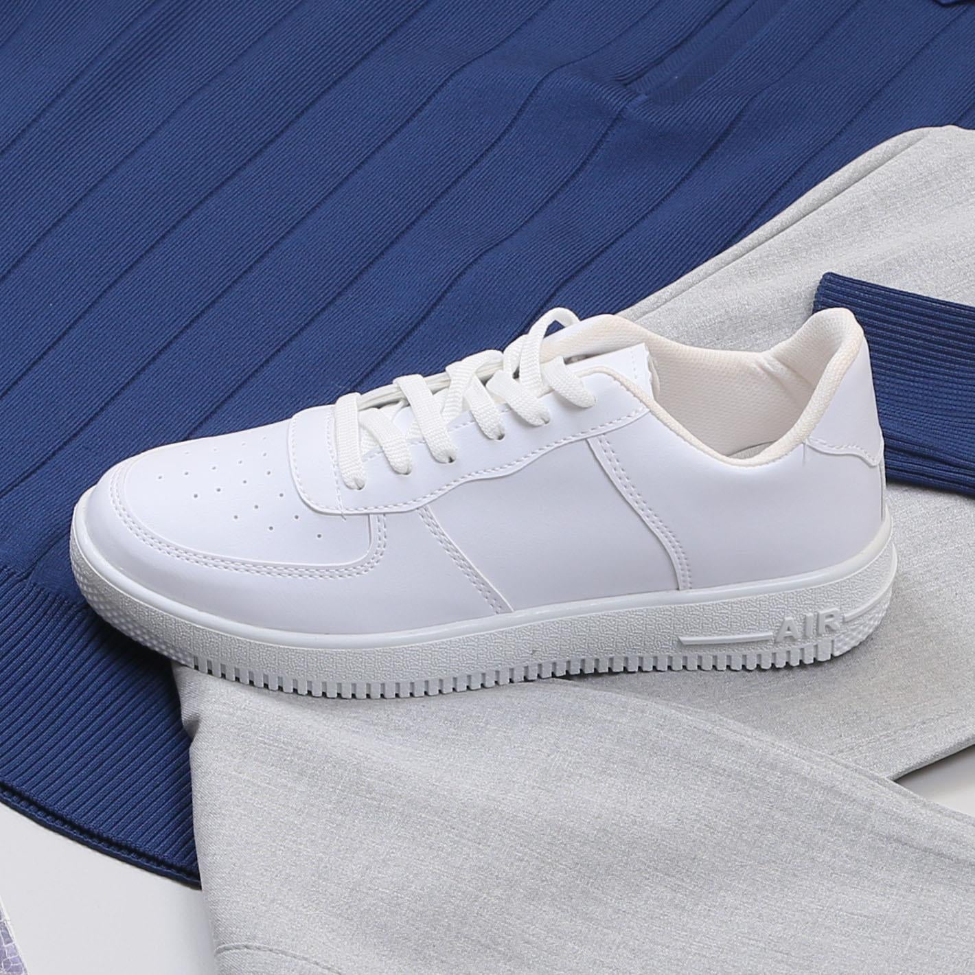 Lacivert Çizgili Triko Polo Yaka Pantolon Ayakkabı Kombin