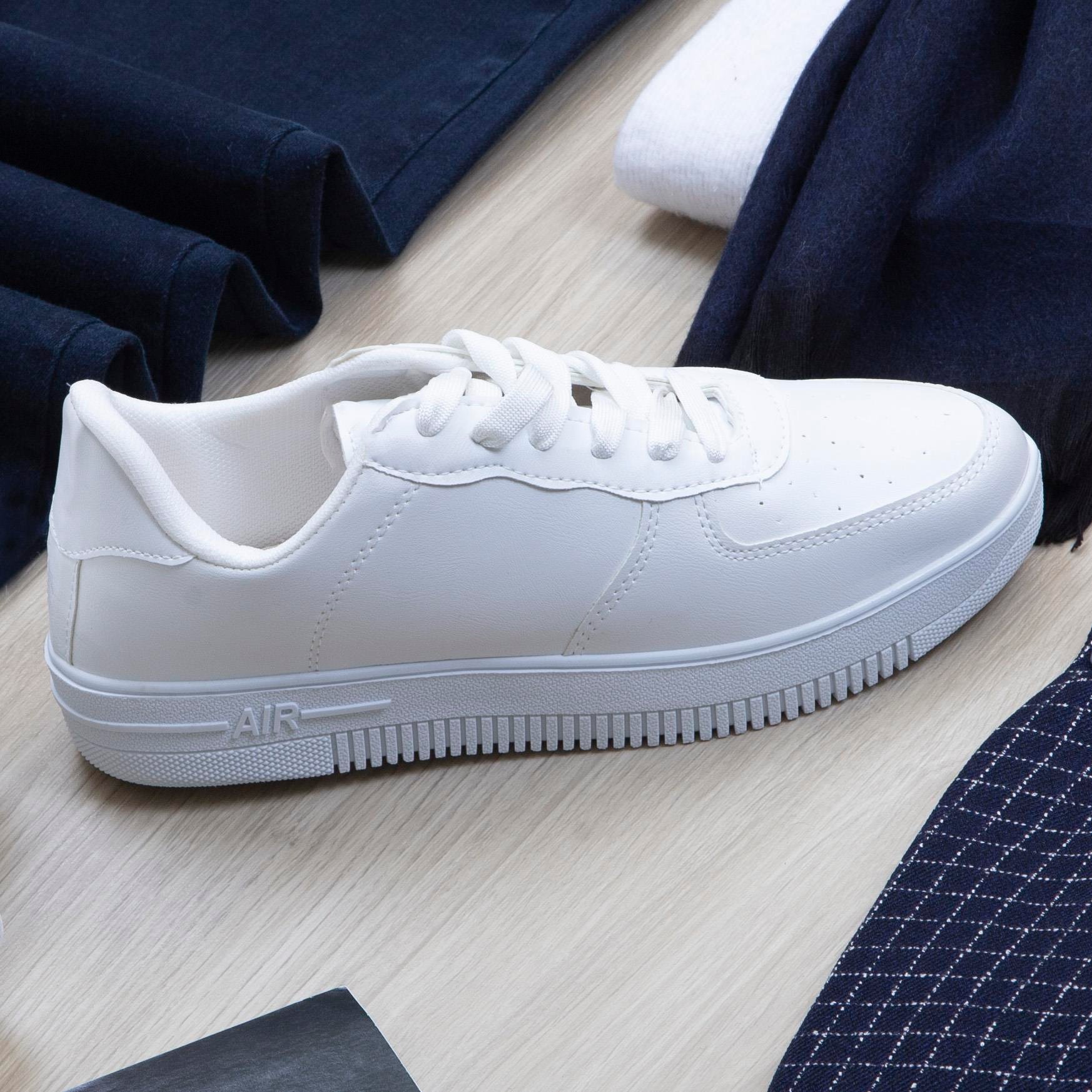 Lacivert Ekose Blazer Ceket Boğazlı Body Pantolon Bot Kombin