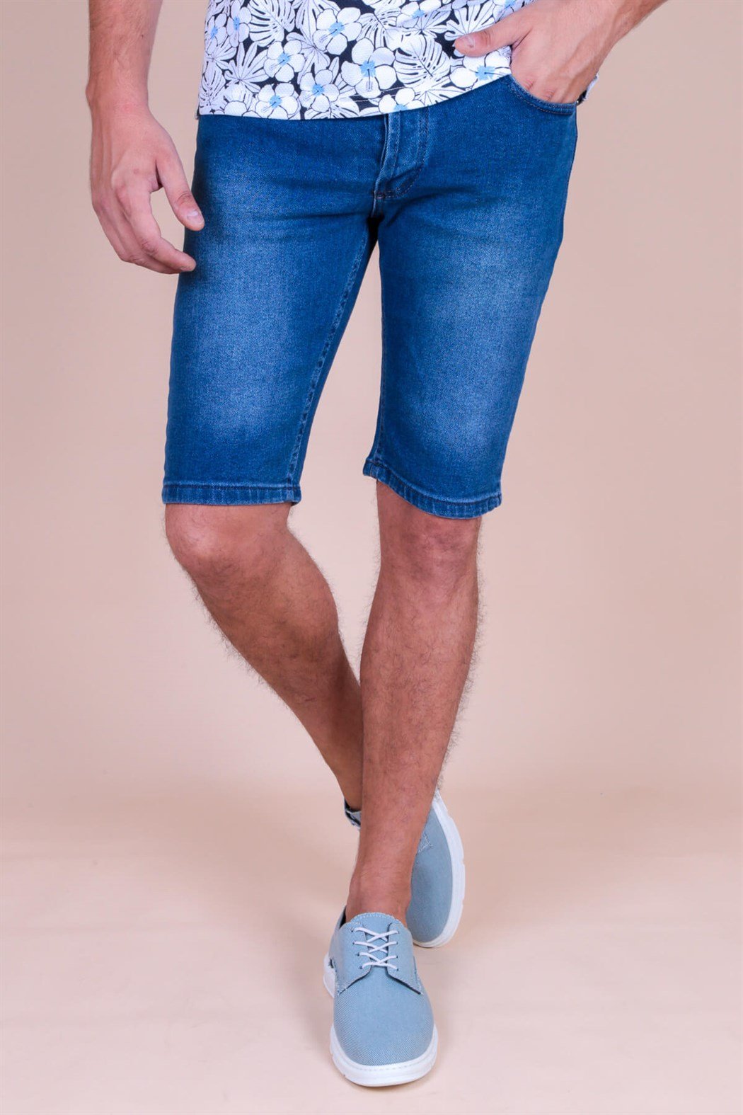 Lacivert Erkek Şort