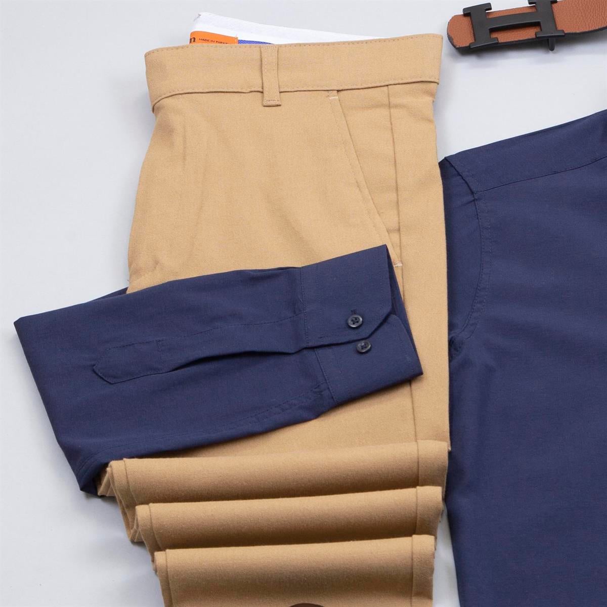 Lacivert Gömlek Pantolon Ayakkabı Kombin