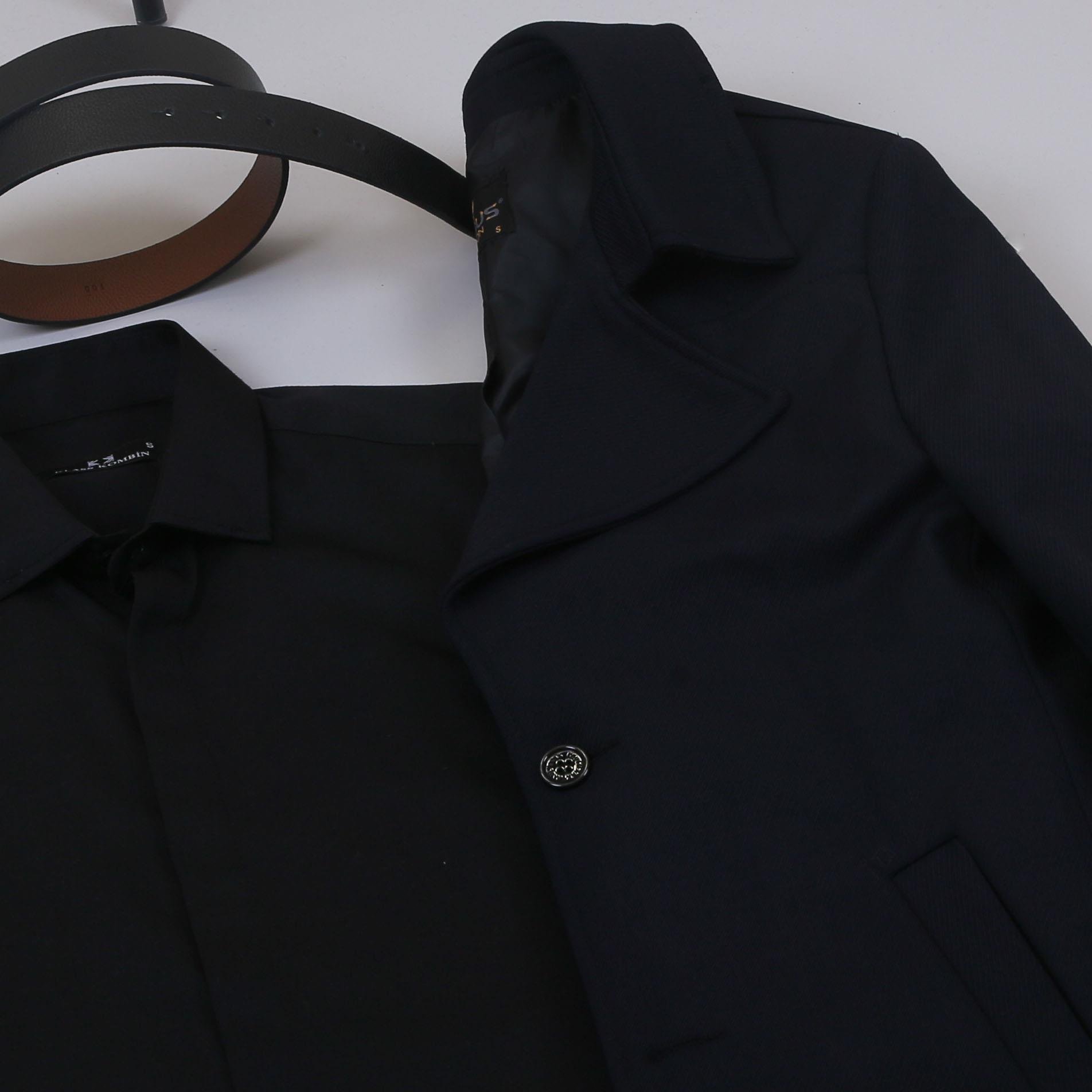 Lacivert Kaban Gömlek Pantolon Bot Kombin