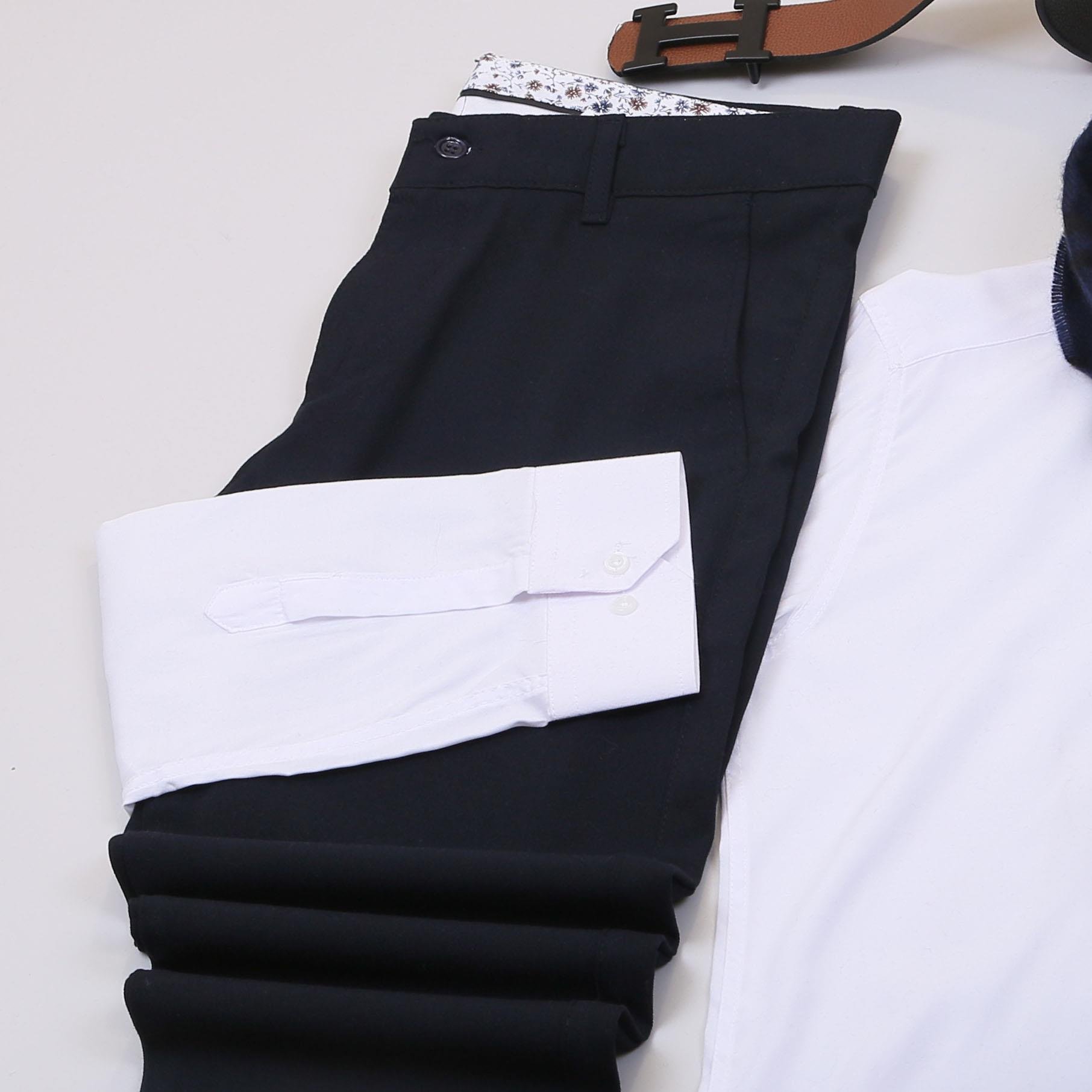 Lacivert Kaban Gömlek Pantolon Bot Kombin