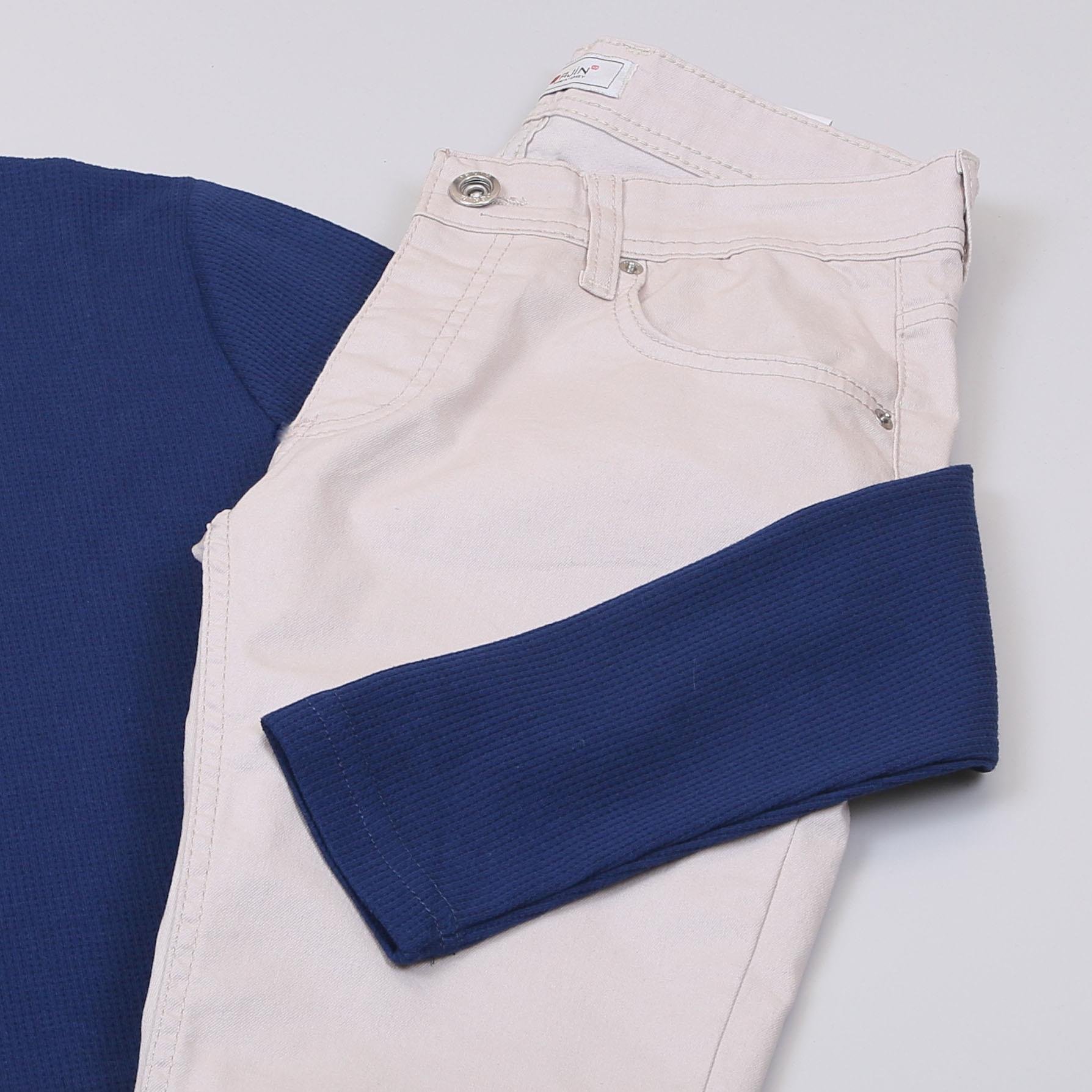 Lacivert Kazak Pantolon Bot Kombin