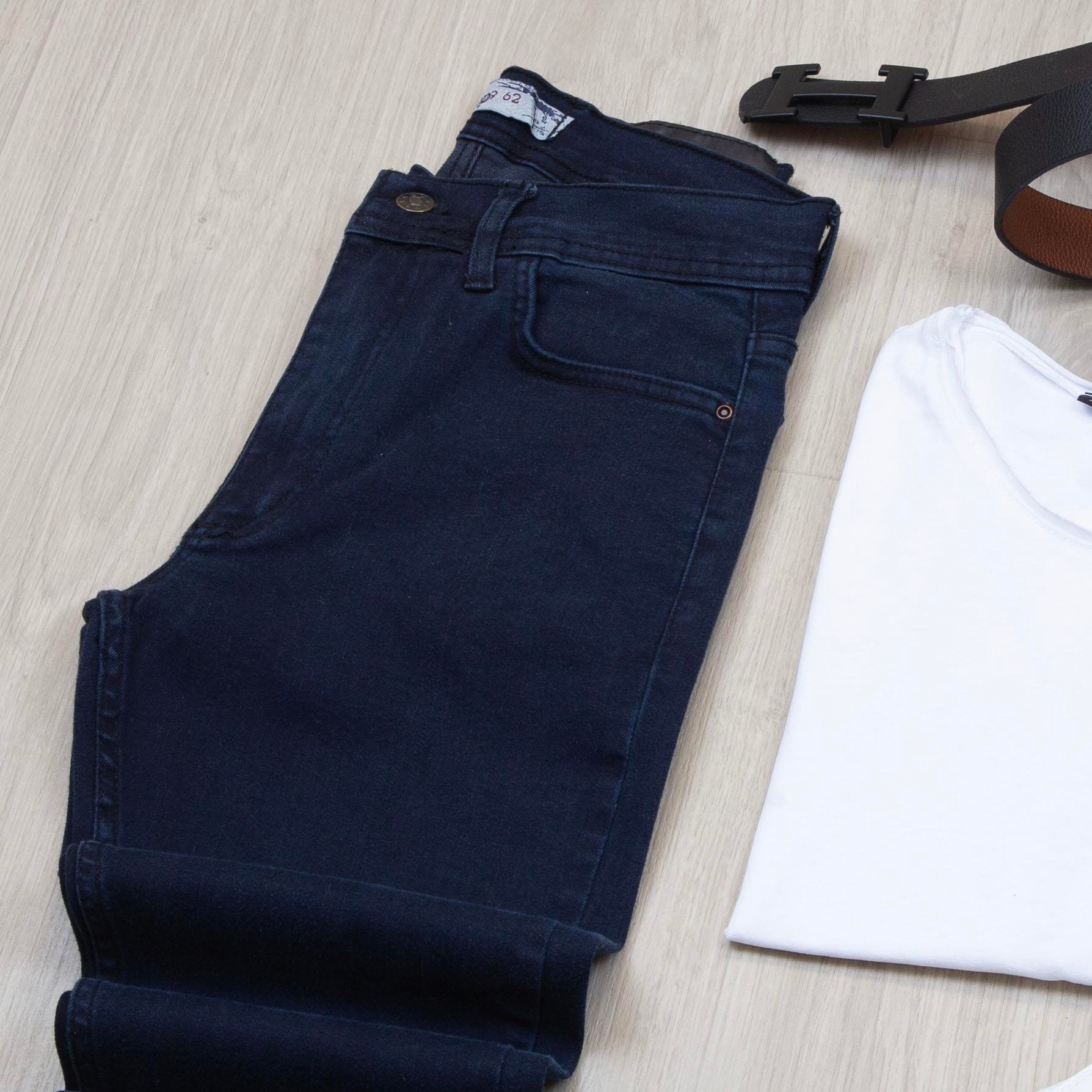 Lacivert Kırçıllı Blazer Ceket Tişört Pantolon Ayakkabı Kombin