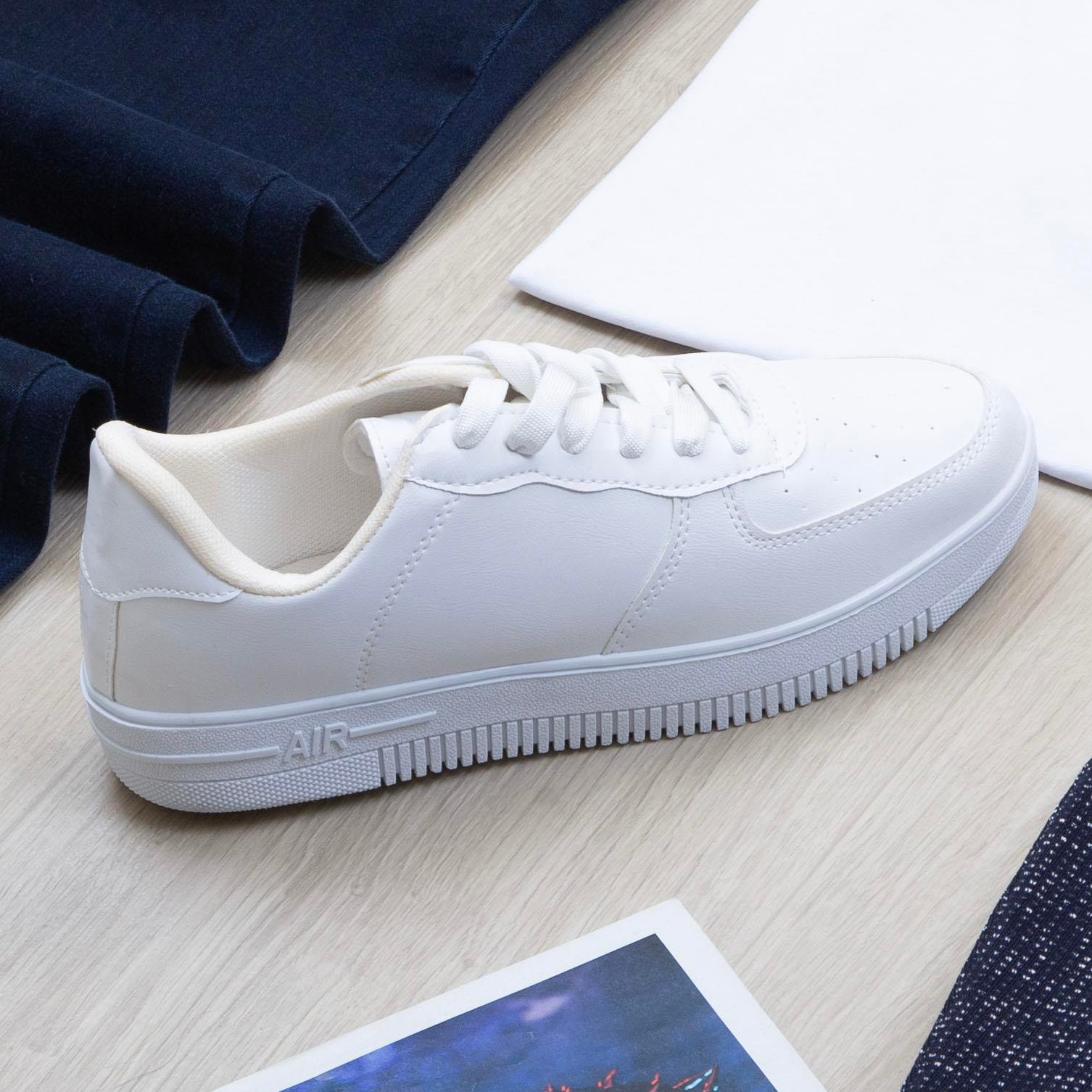 Lacivert Kırçıllı Blazer Ceket Tişört Pantolon Ayakkabı Kombin