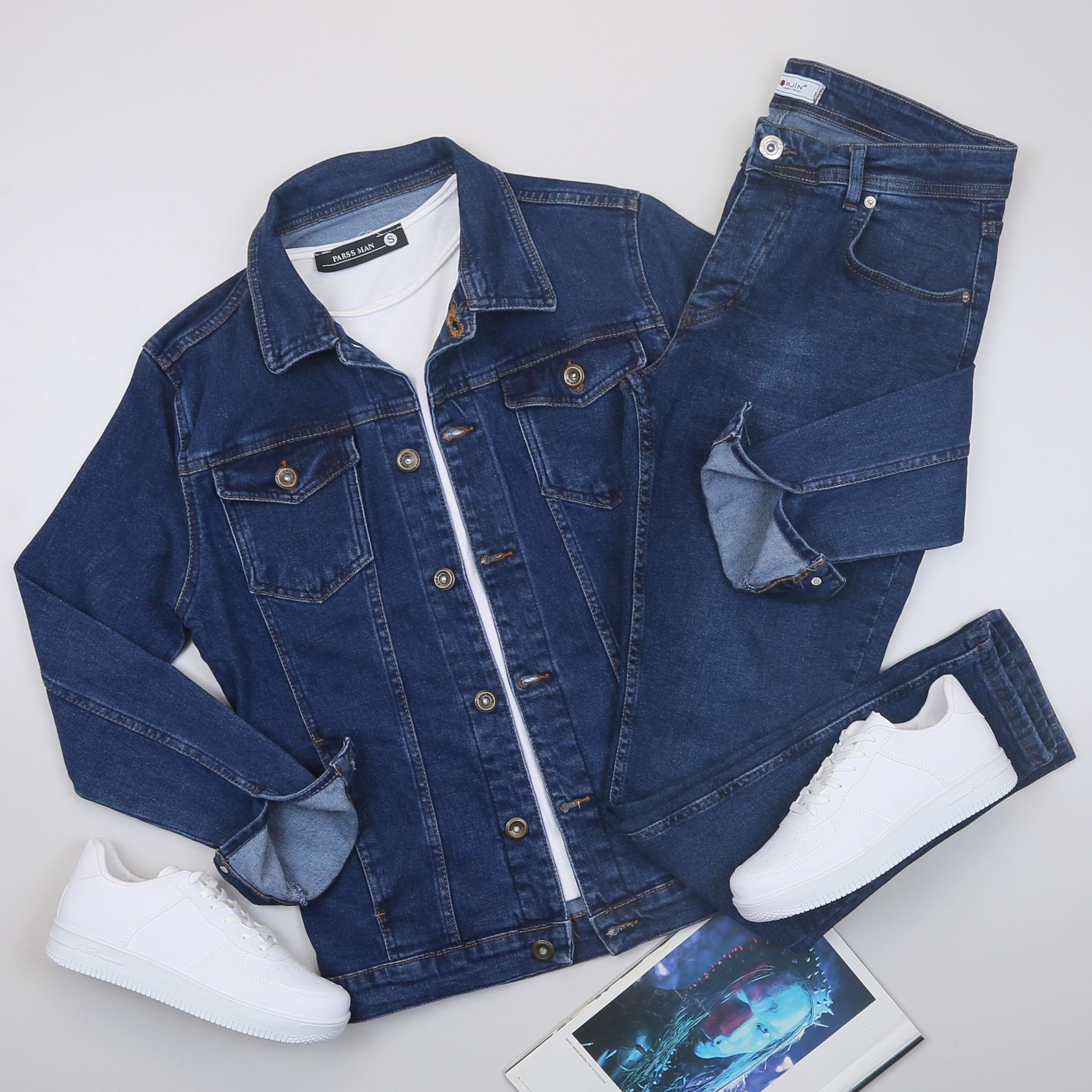 Lacivert Kot Ceket Tişört Pantolon Ayakkabı Kombin
