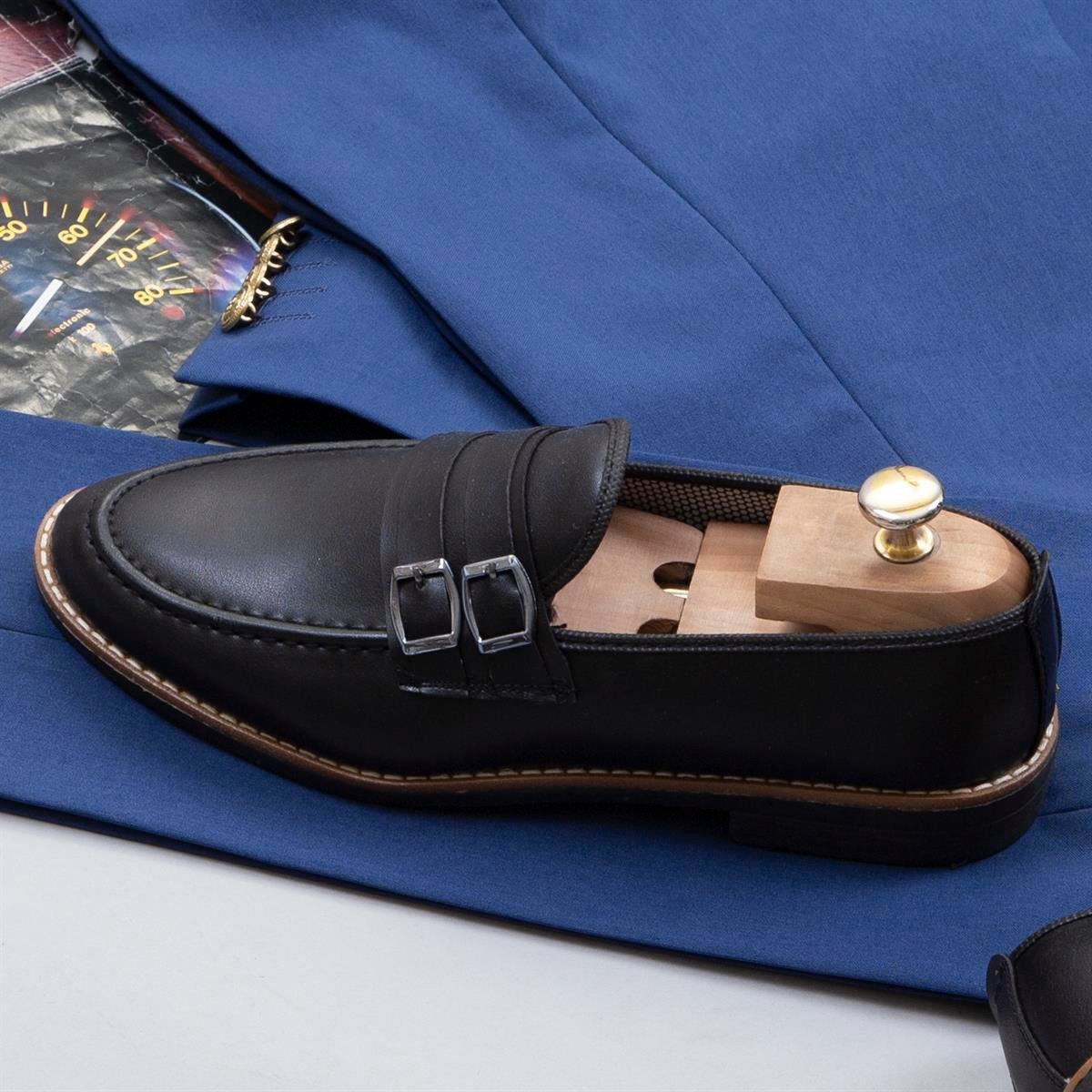 Lacivert Kruvaze Takım Elbise Kombini