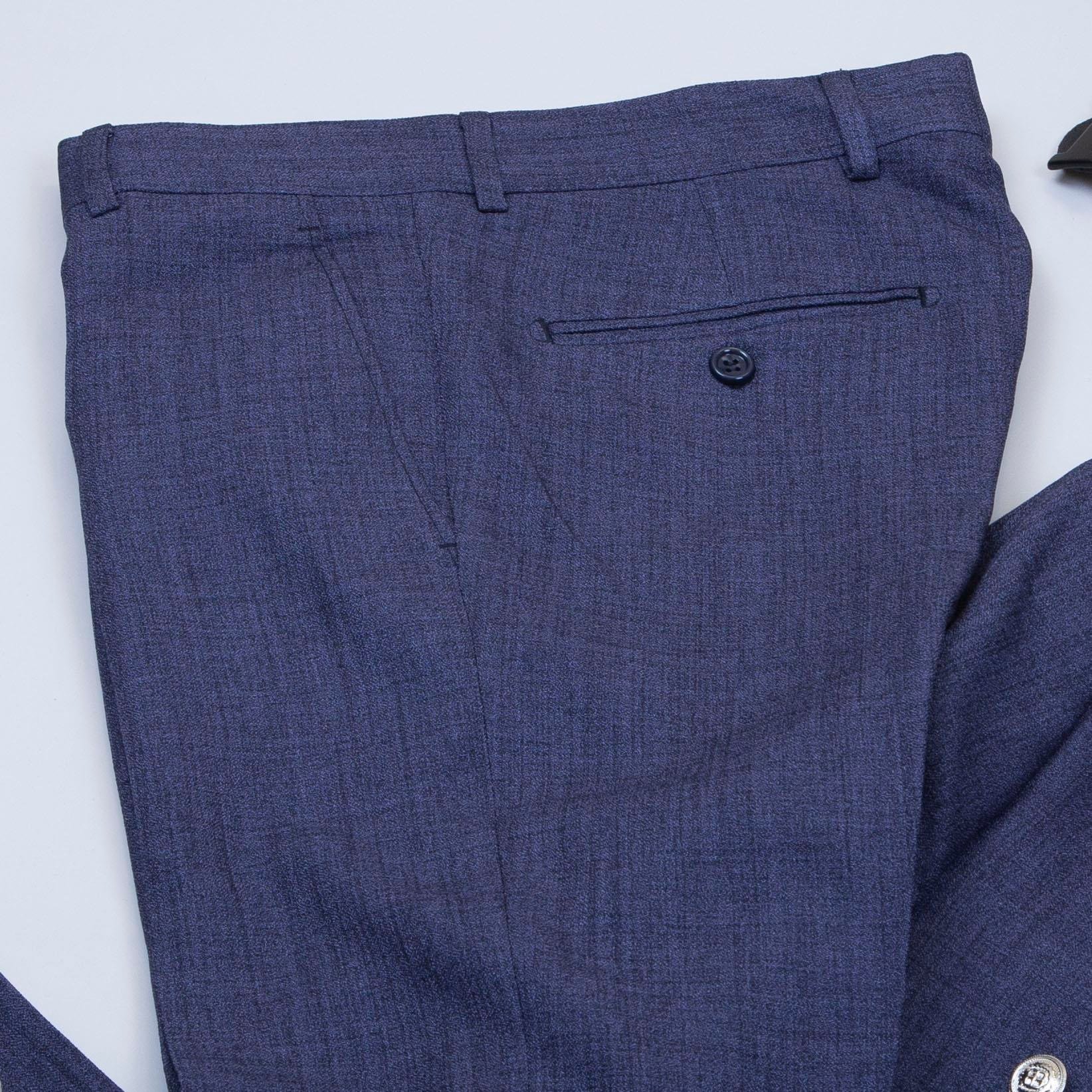 Lacivert Kruvaze Takım Elbise Kombini