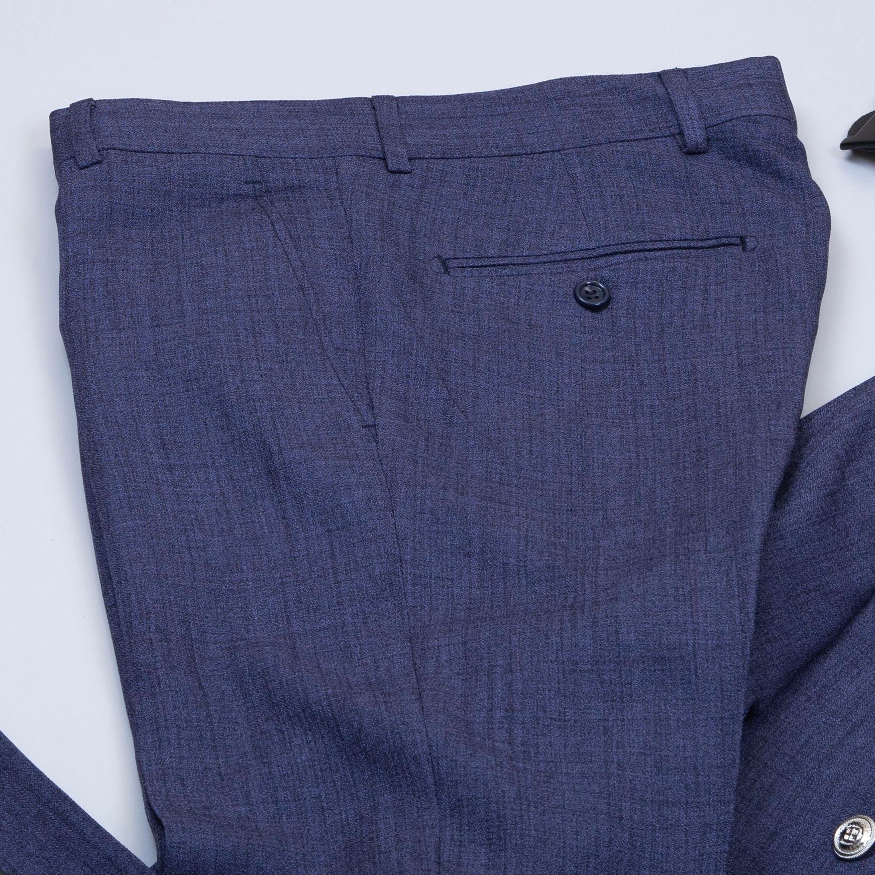 Lacivert Kruvaze Takım Elbise Kombini