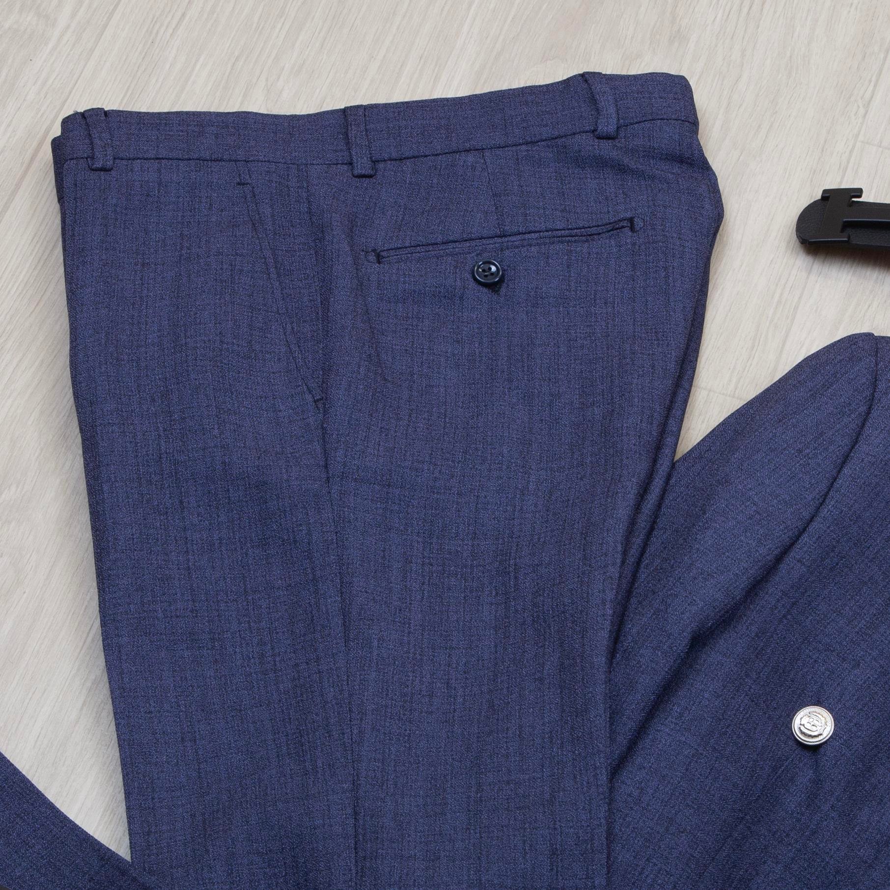 Lacivert Kruvaze Takım Elbise Kombini