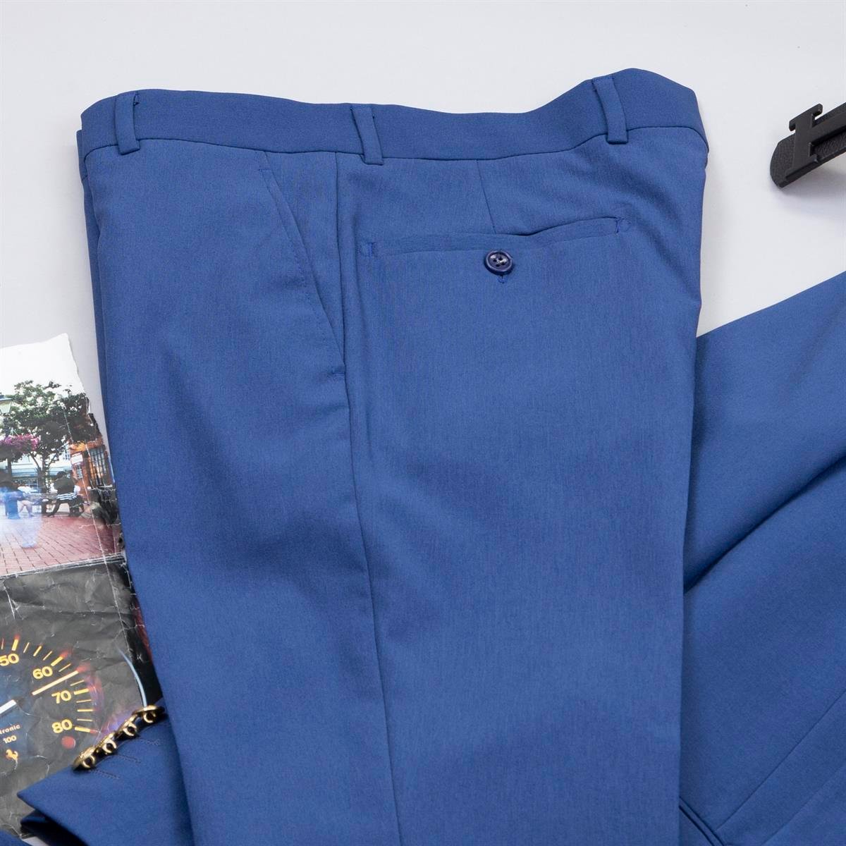 Lacivert Kruvaze Takım Elbise Kombini