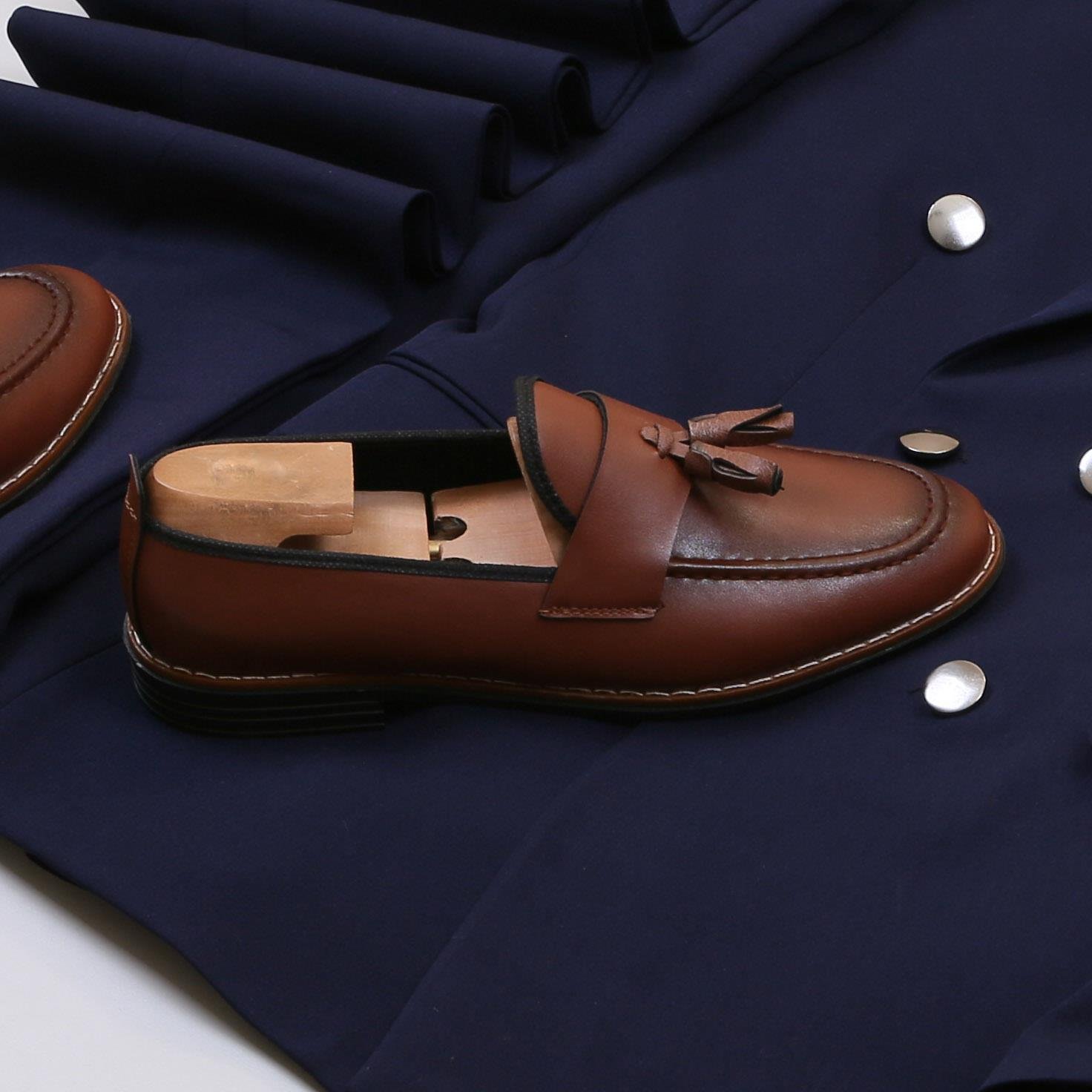 Lacivert Kruvaze Takım Elbise Kombini