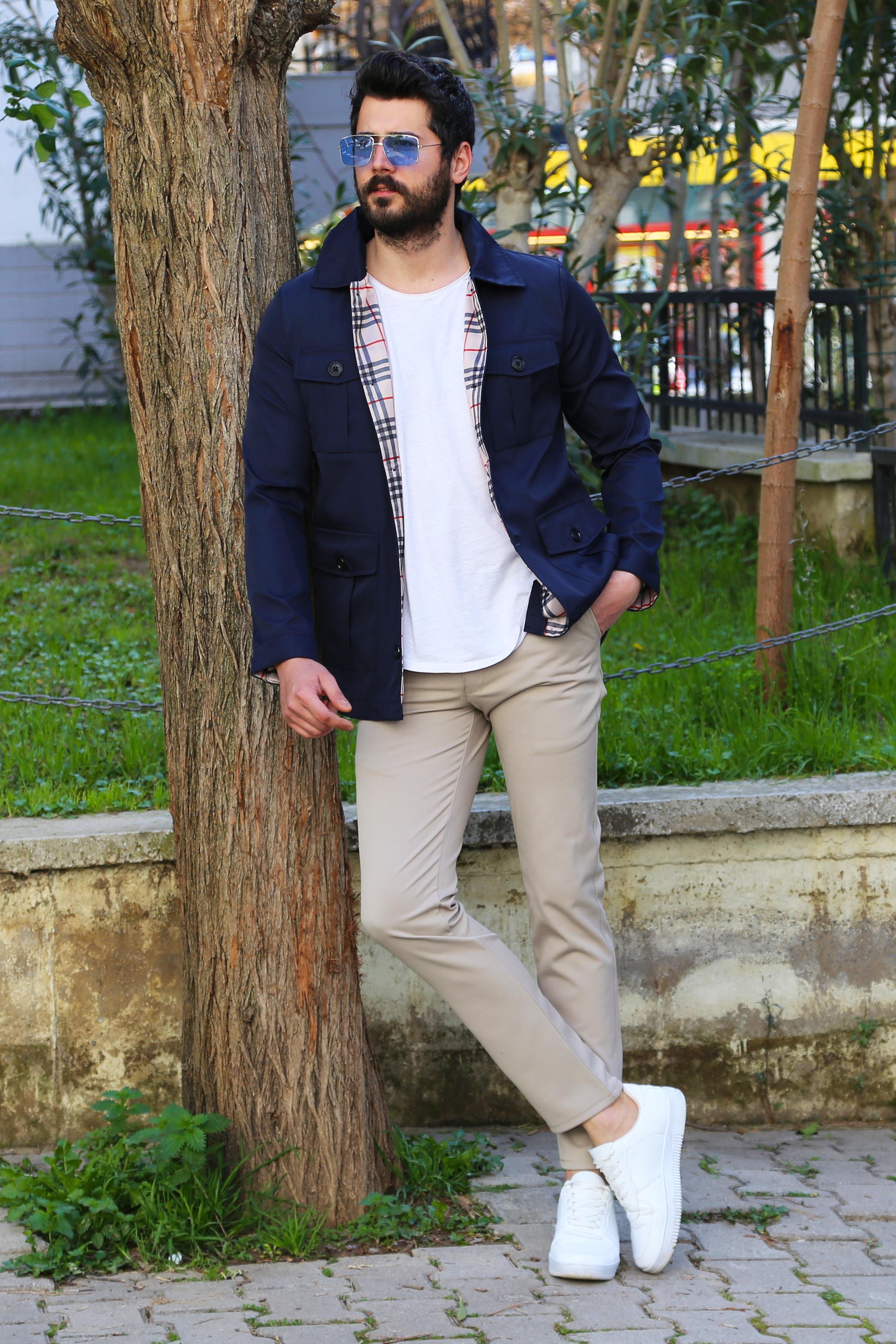 Lacivert Mevsimlik Ceket Kombini