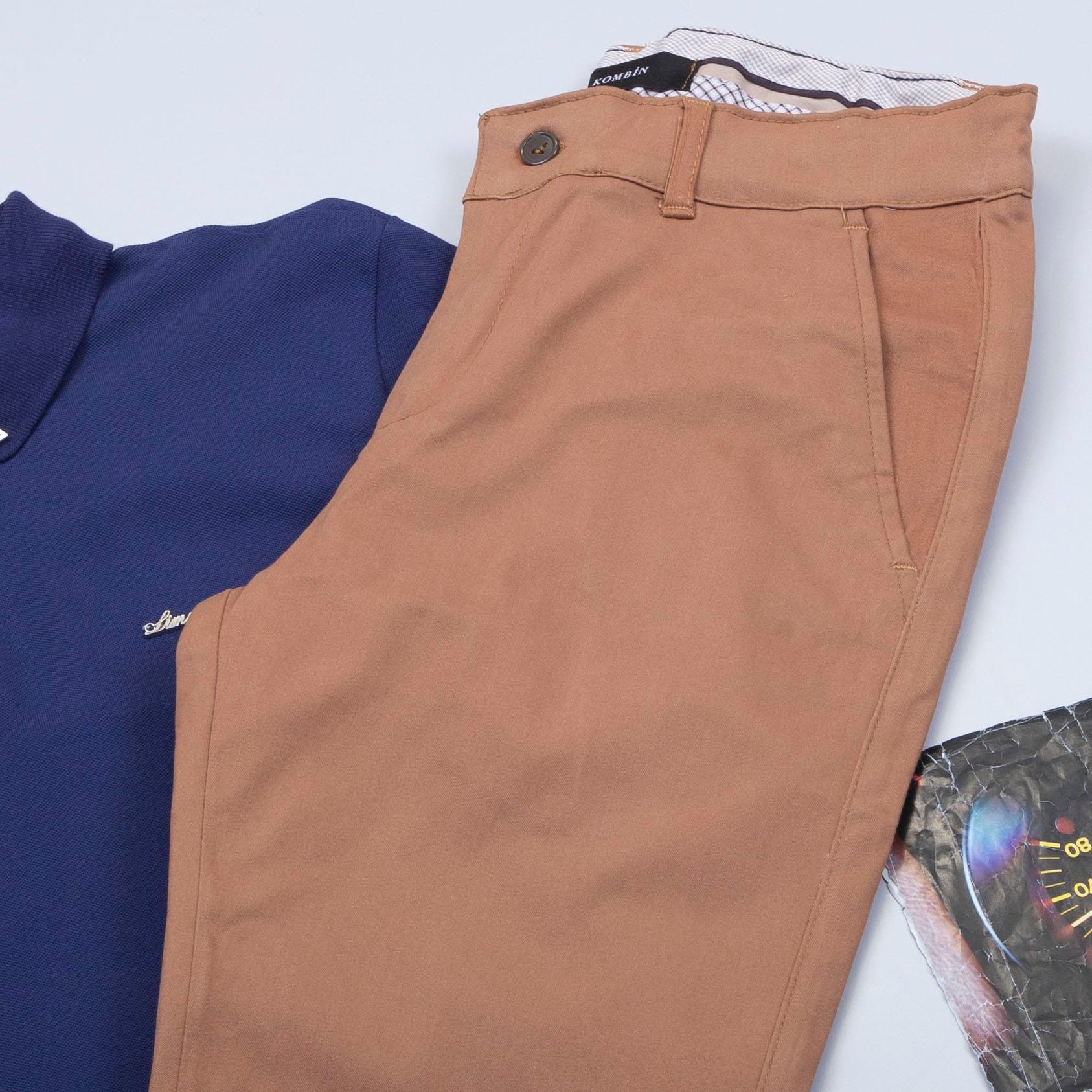 Lacivert Polo Yaka Tişört Pantolon Ayakkabı Kombin