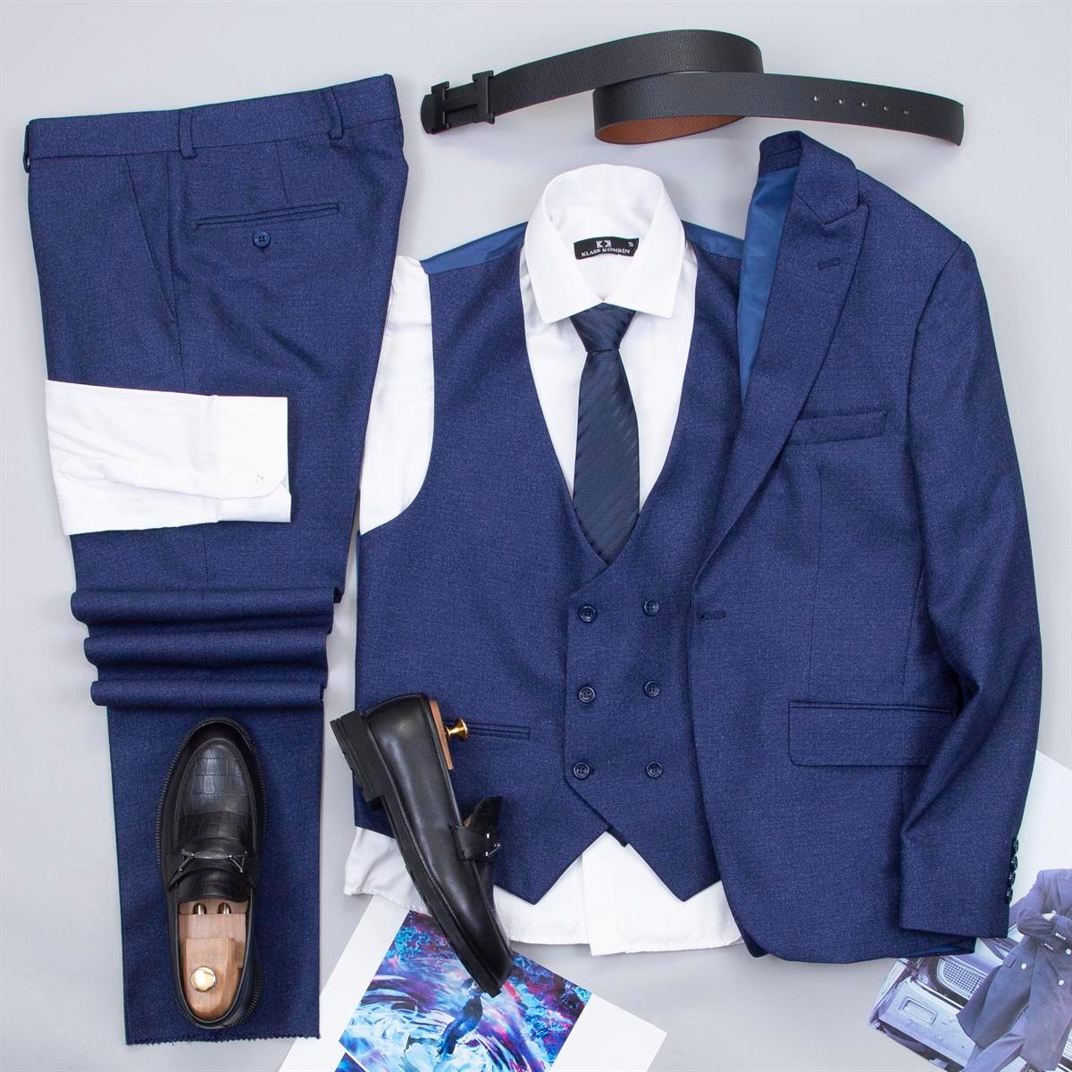 Lacivert Takım Elbise Kombini