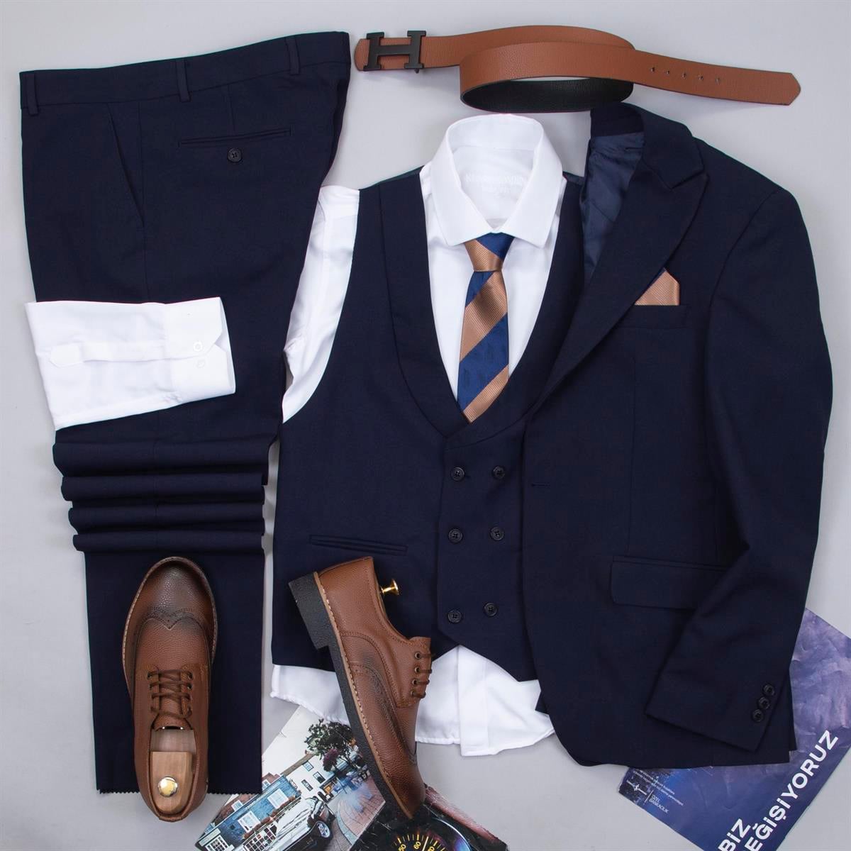 Lacivert Takım Elbise Kombini