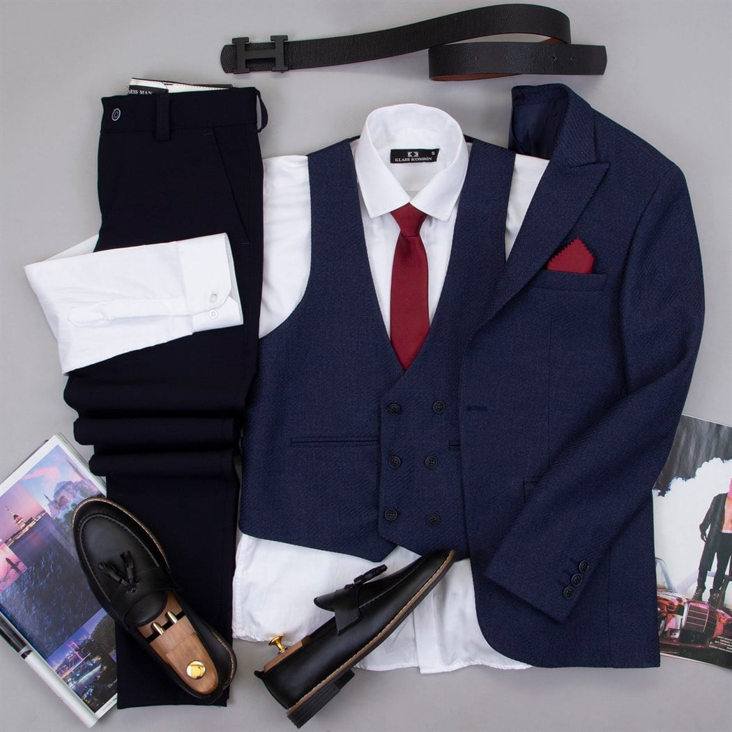 Lacivert Takım Elbise Kombini