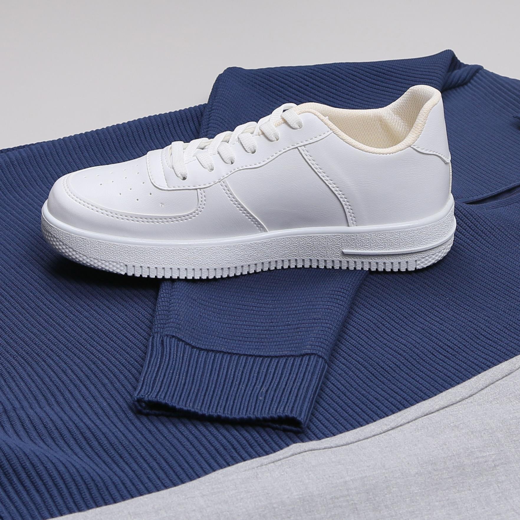 Lacivert triko Kazak Gri kumaş Pantolon